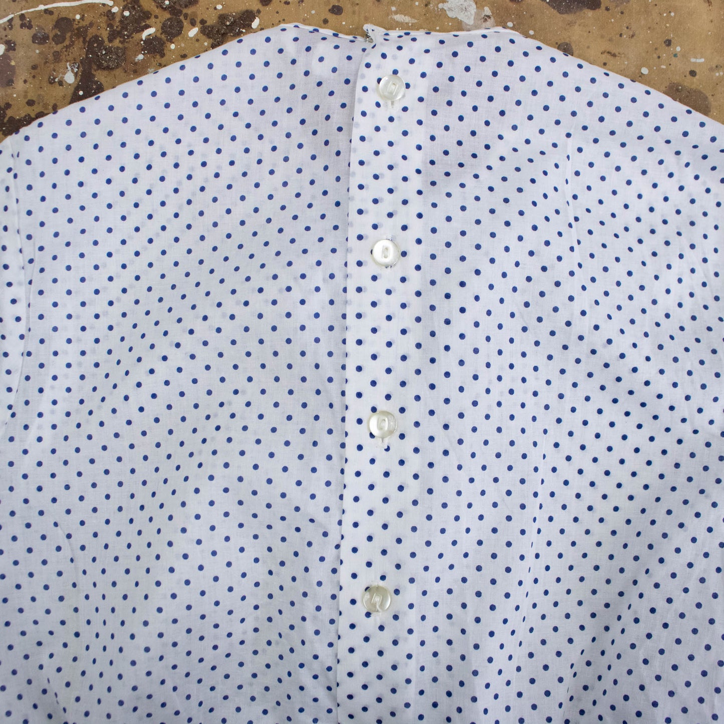 Blue Polka Dot Blouse