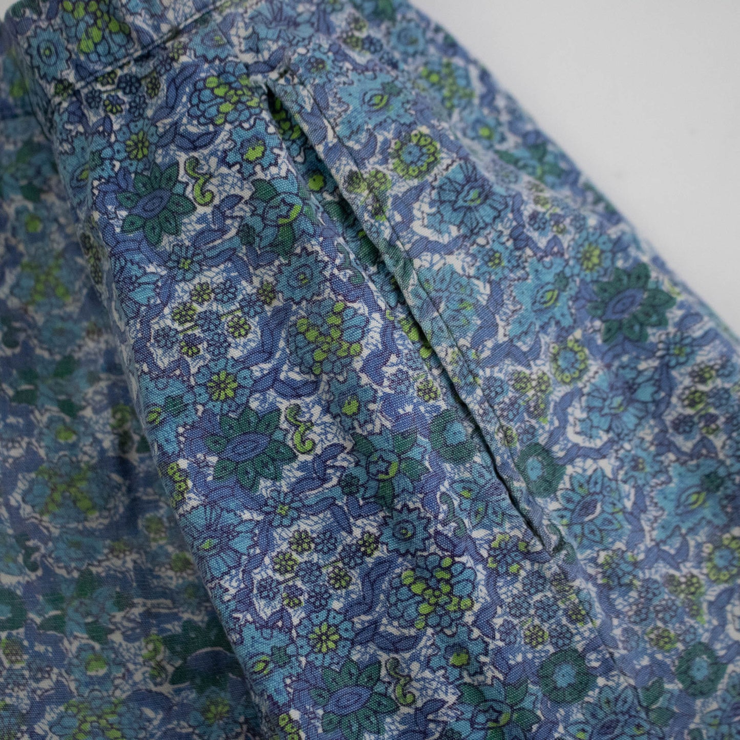 Blue Floral Shorts