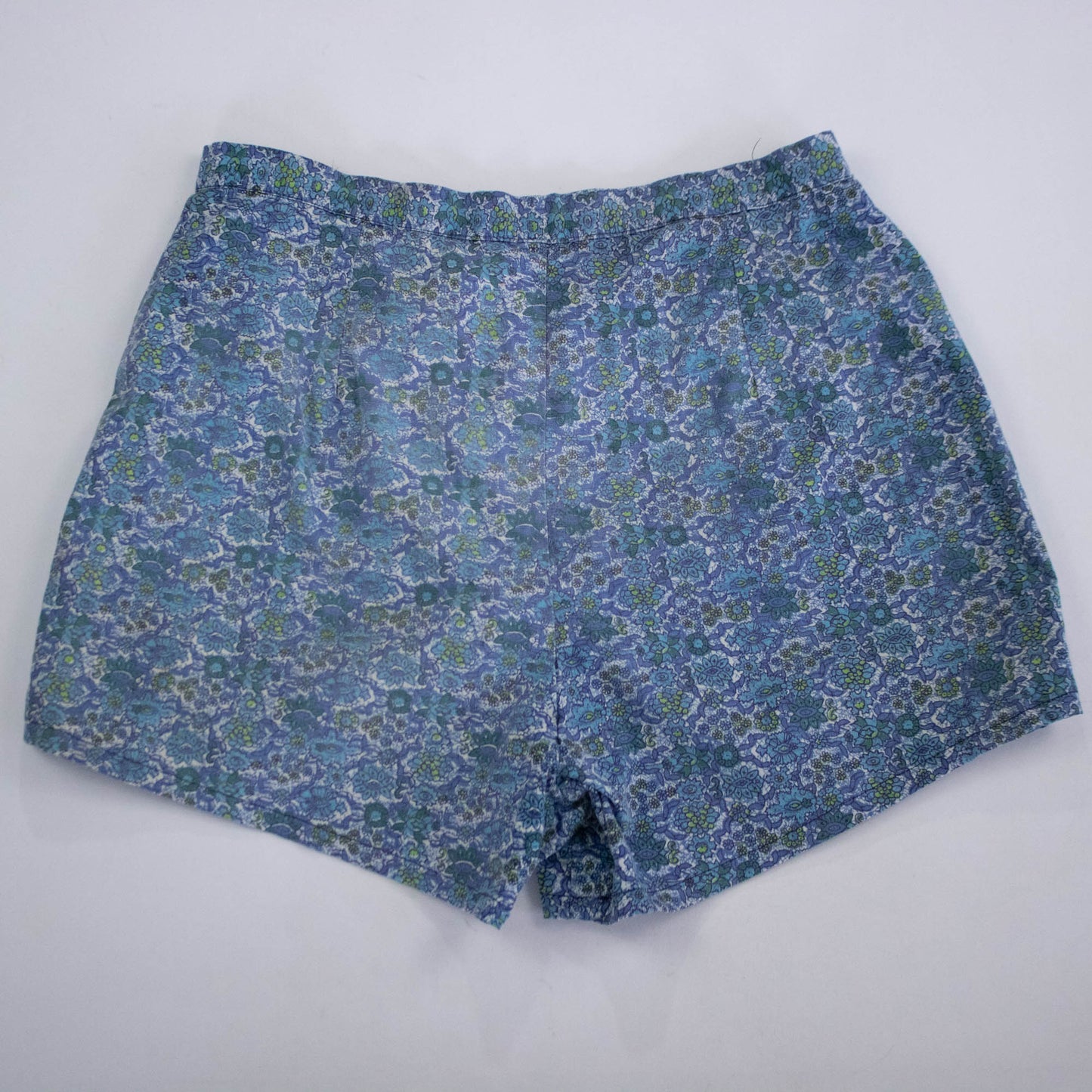 Blue Floral Shorts