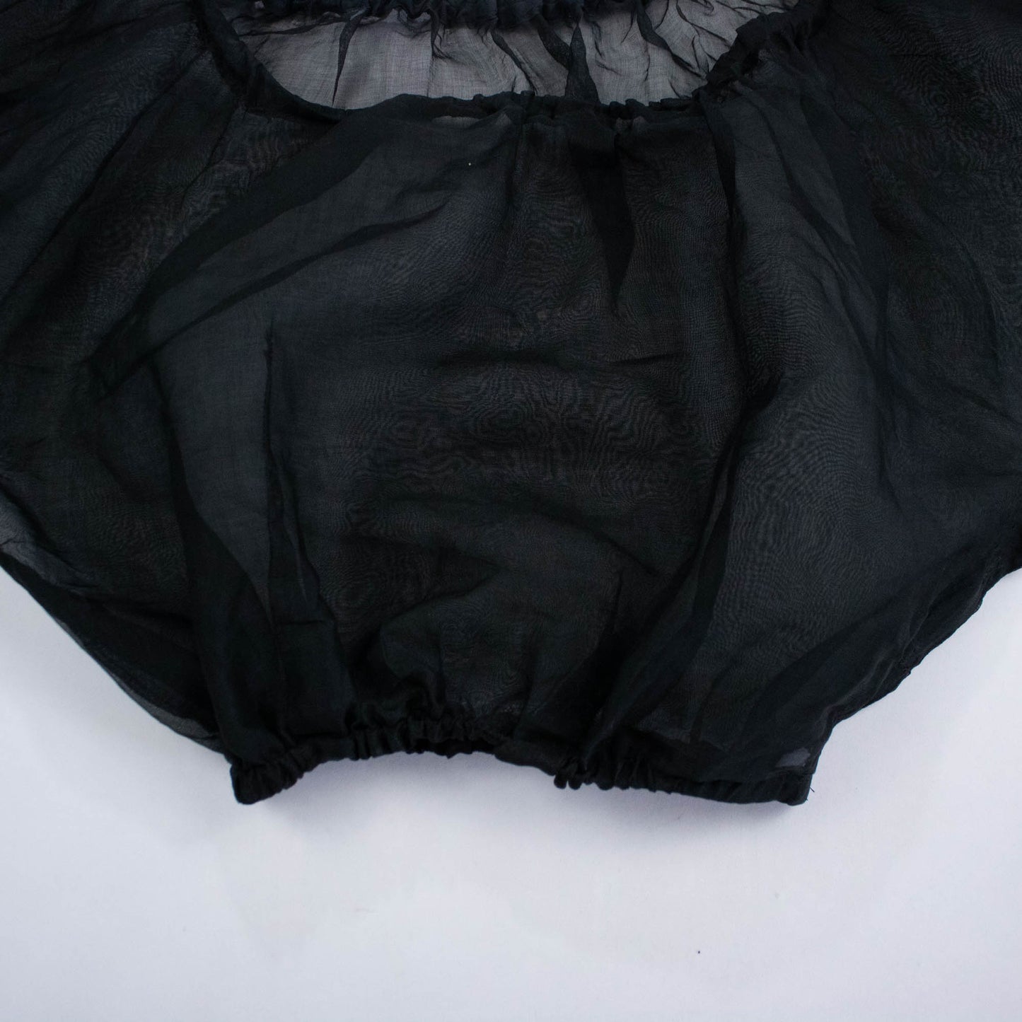 Black Organza Sheer Blouse