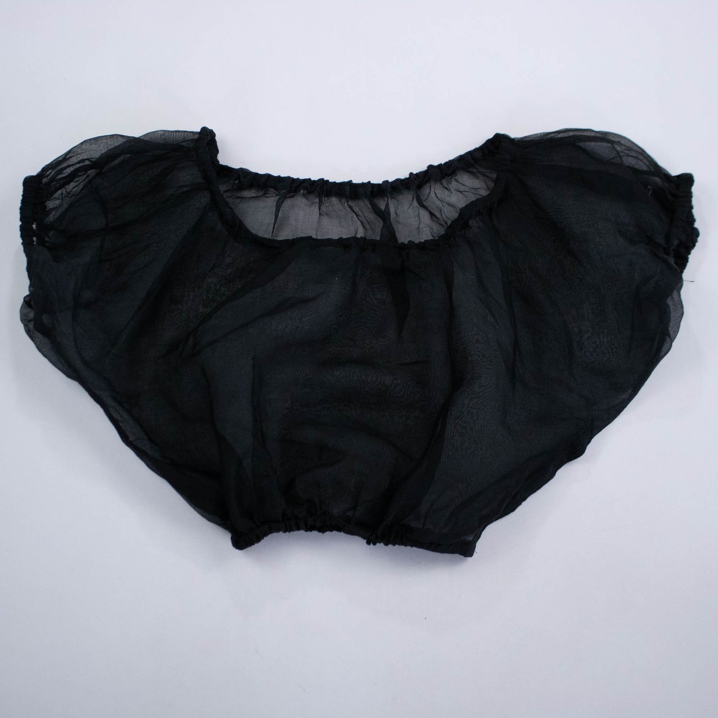 Black Organza Sheer Blouse