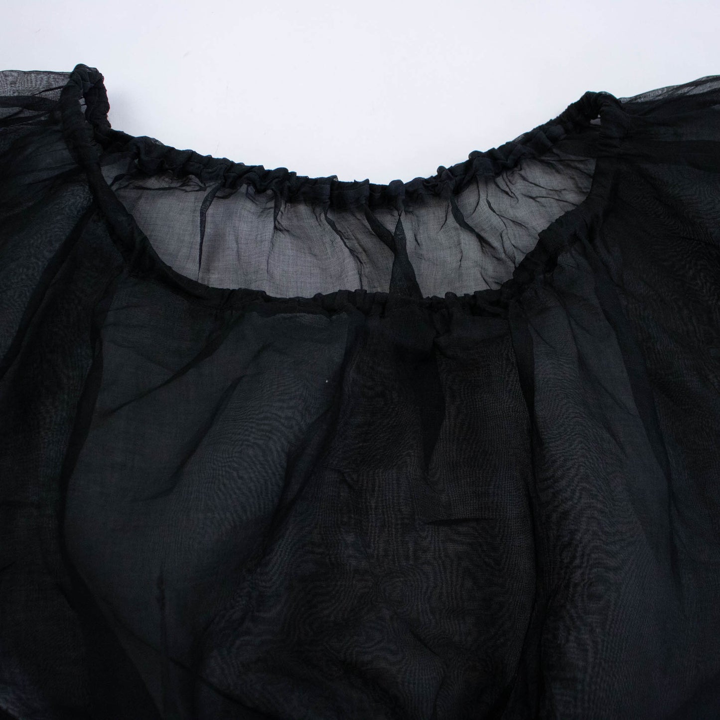 Black Organza Sheer Blouse