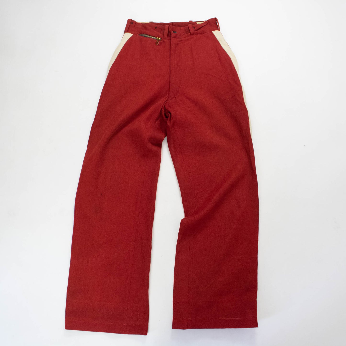 40s Red Wool Trousers