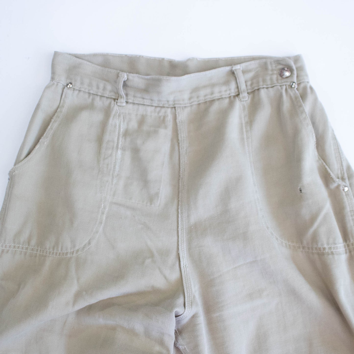 Khaki Side Zip Pants