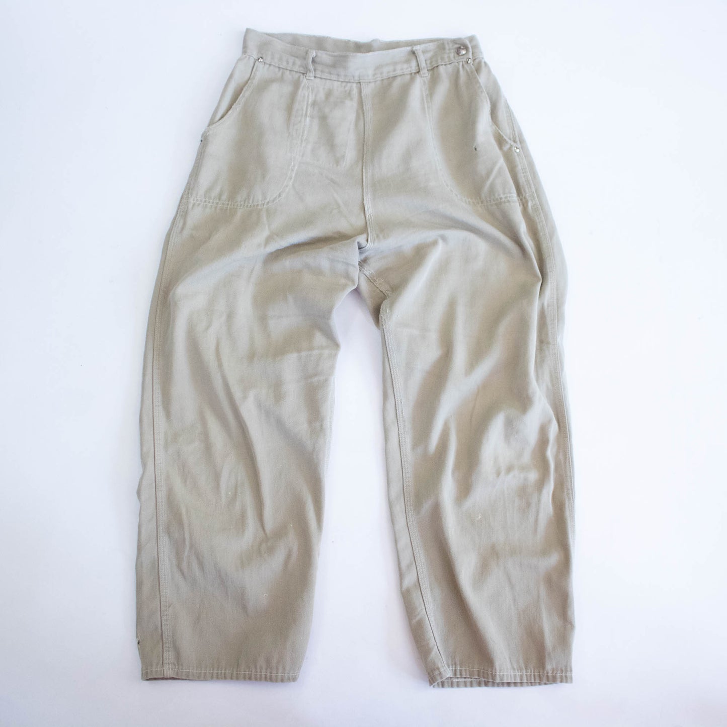 Khaki Side Zip Pants