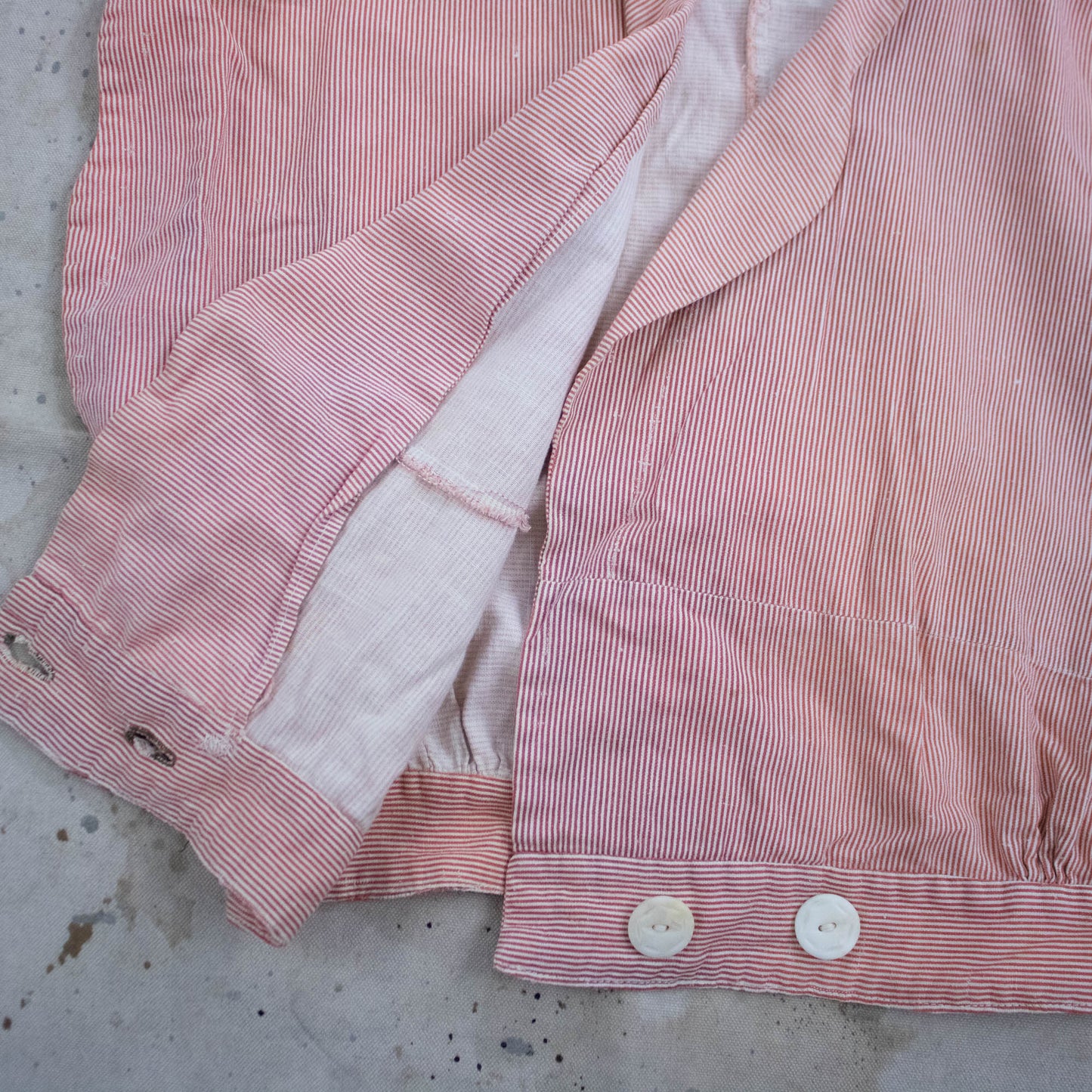 Cropped Red & White Cover Up