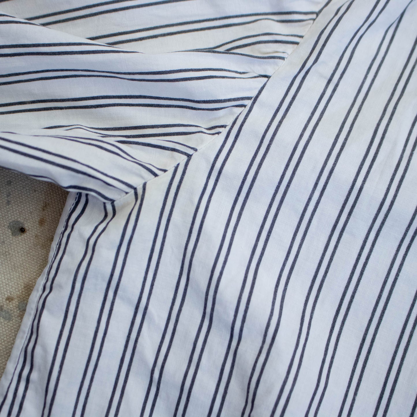 50s Does Victorian Striped Blouse