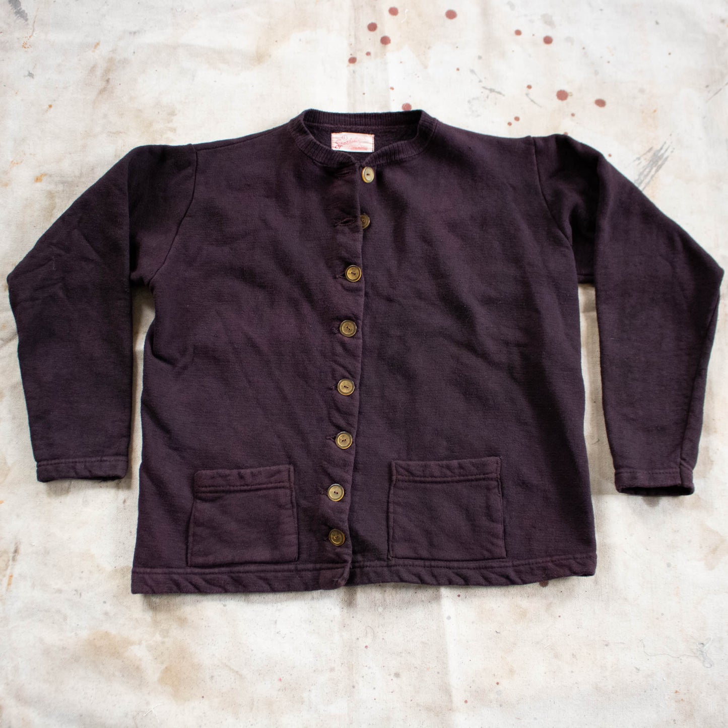40s/50s Sportswear Cotton Cardigan