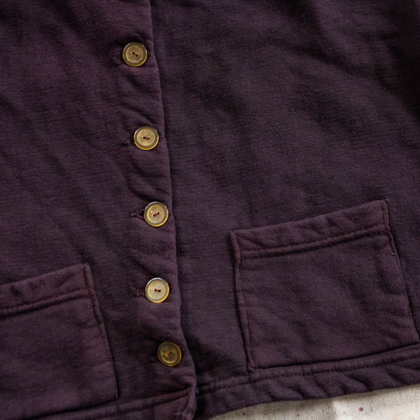 40s/50s Sportswear Cotton Cardigan