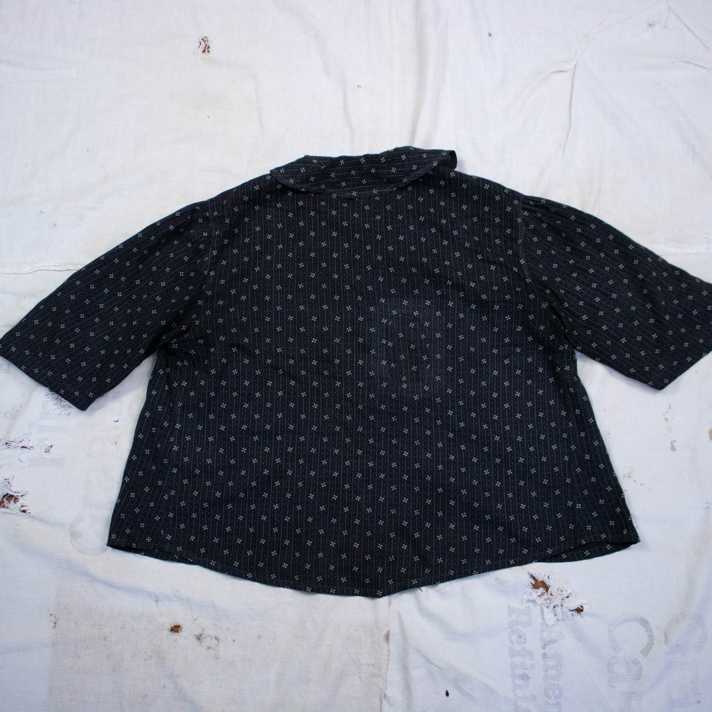 Black Calico Blouse