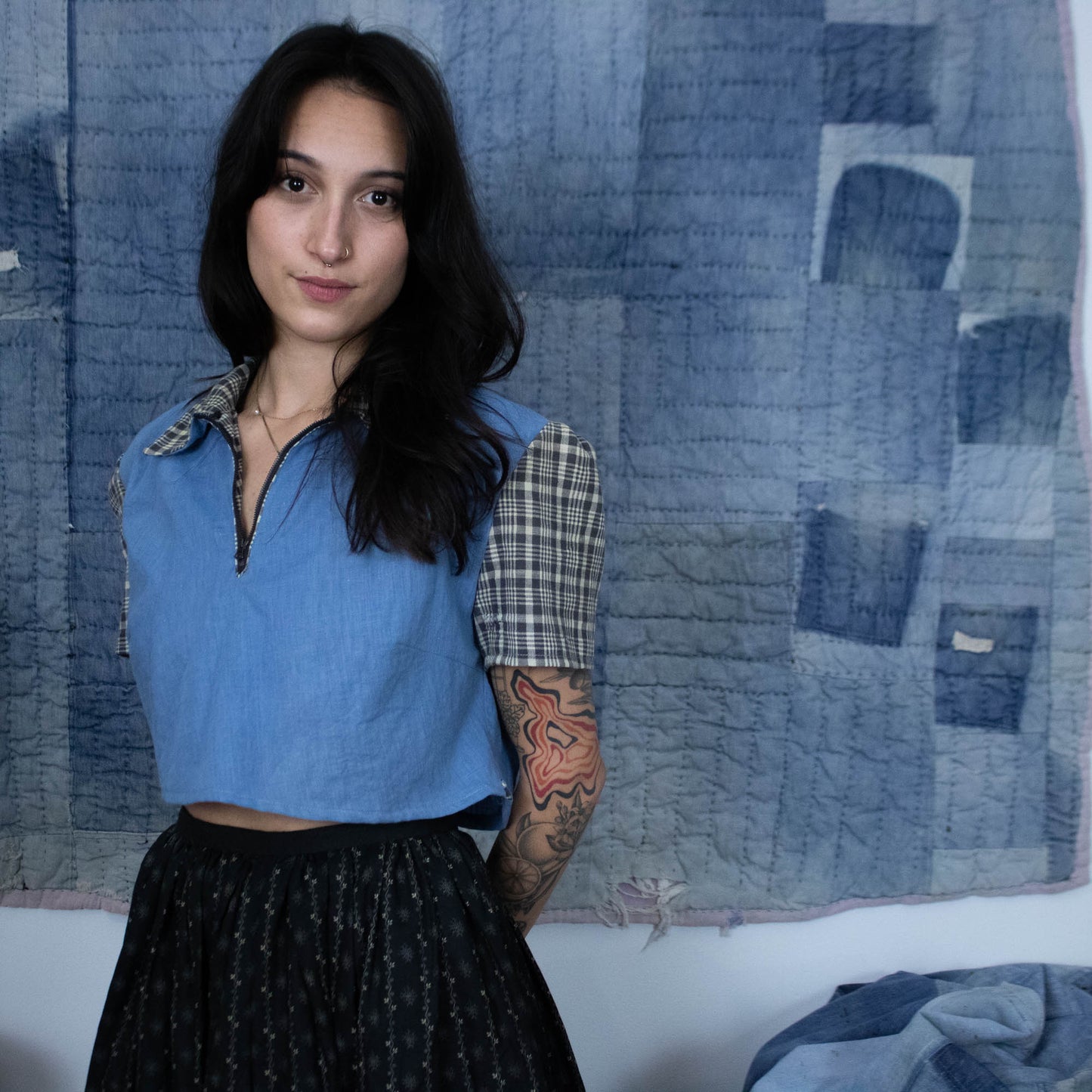 Chambray & Homespun Blouse
