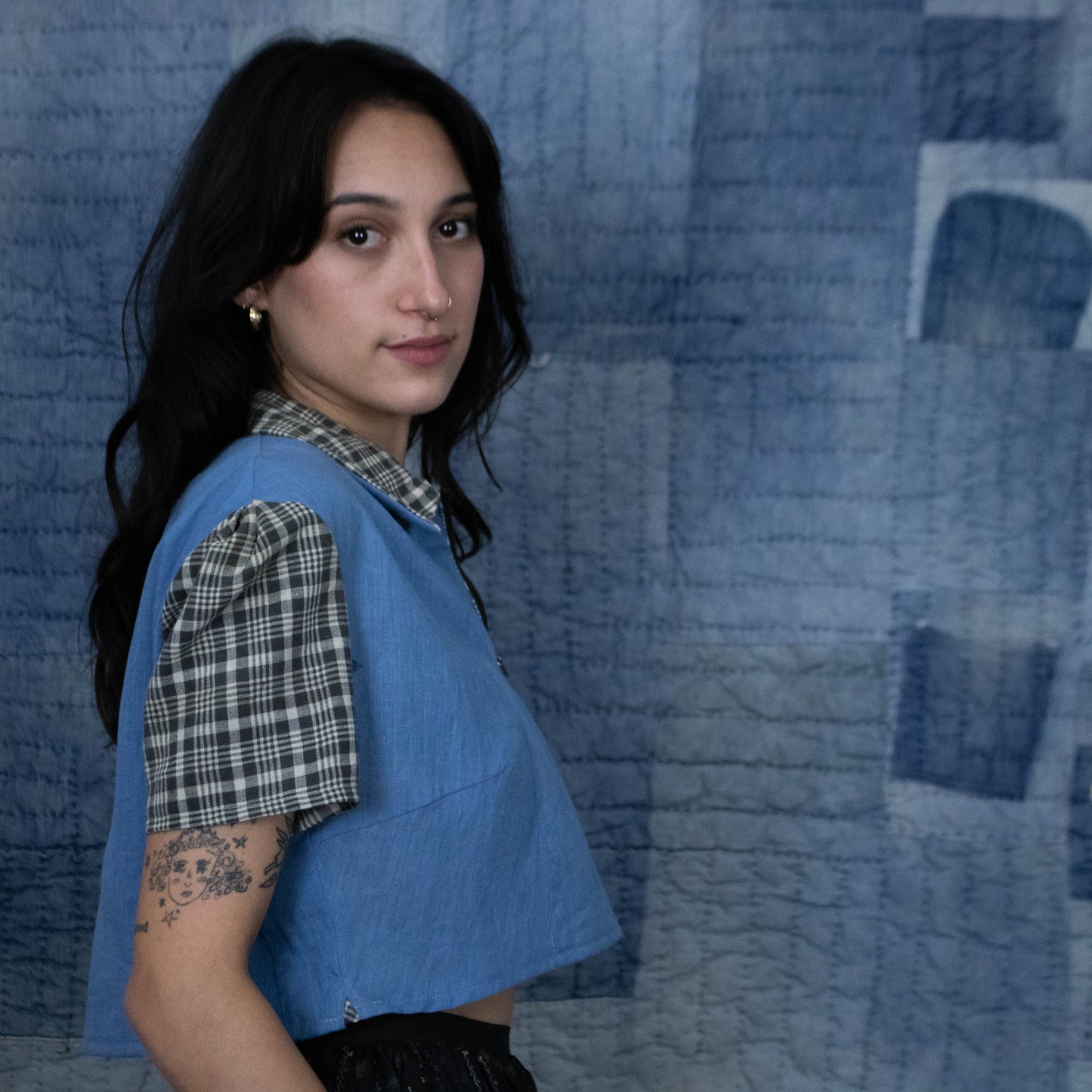 Chambray & Homespun Blouse