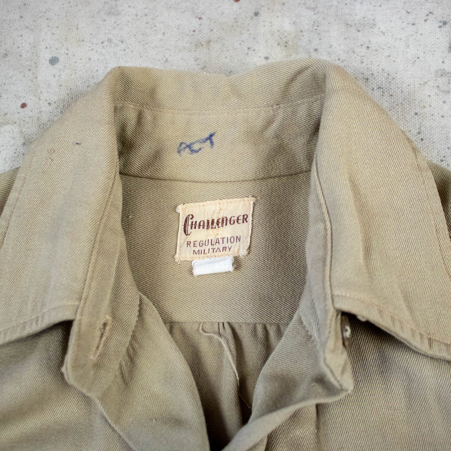 Women's 1940s Military Gabardine Blouse