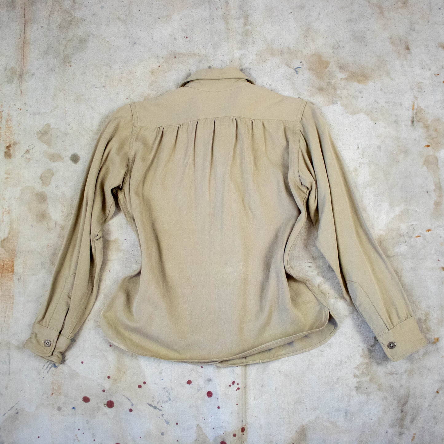 Women's 1940s Military Gabardine Blouse