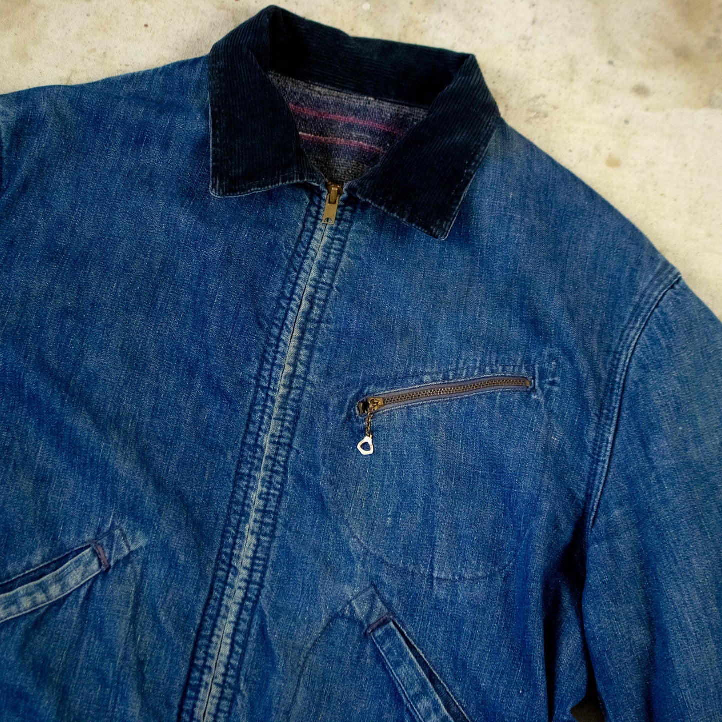 40s/50s Blanket Lined Denim Jacket