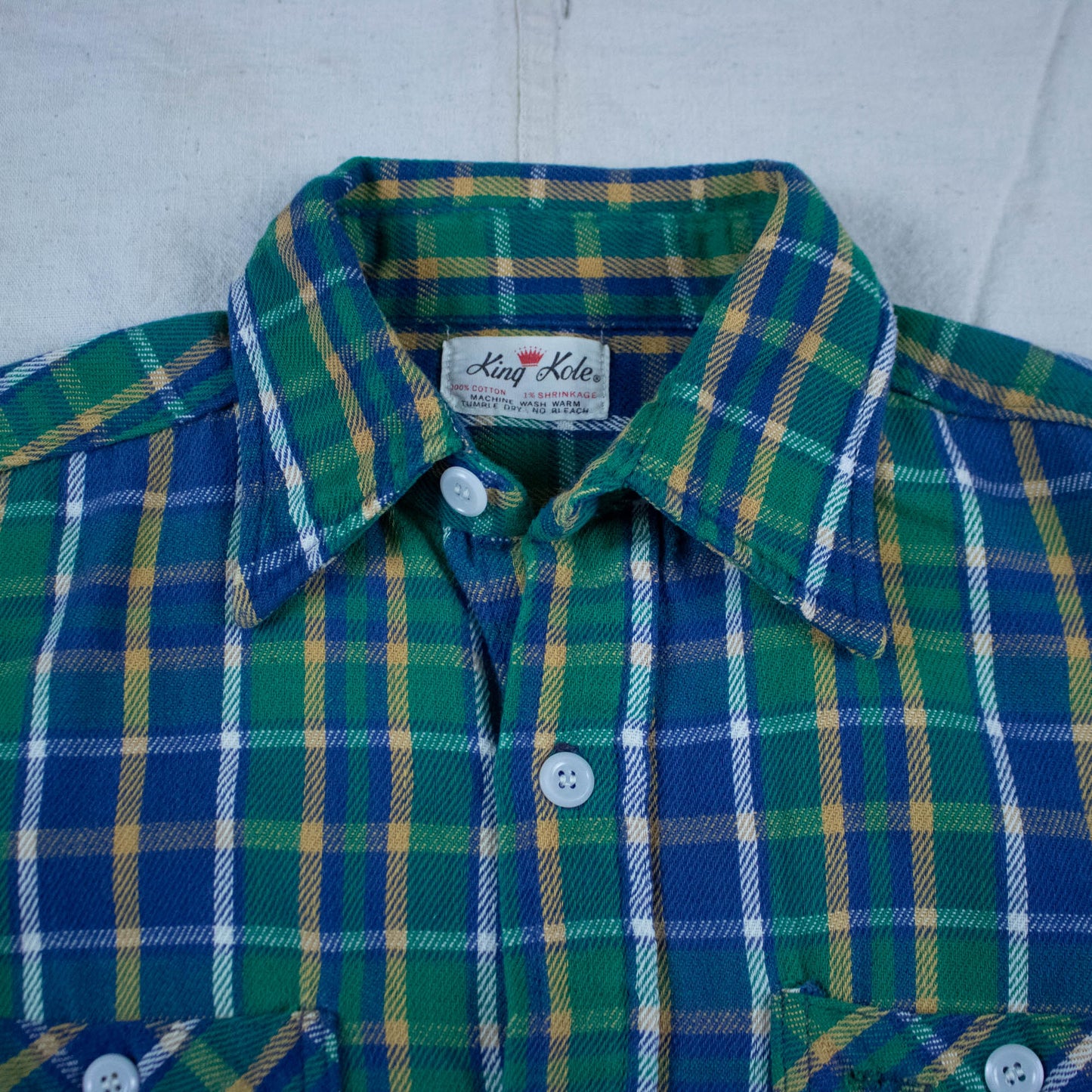 60s All Cotton Flannel Shirt