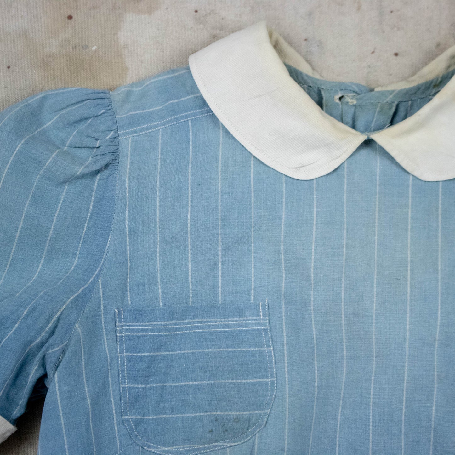 Blue Pinstriped Blouse