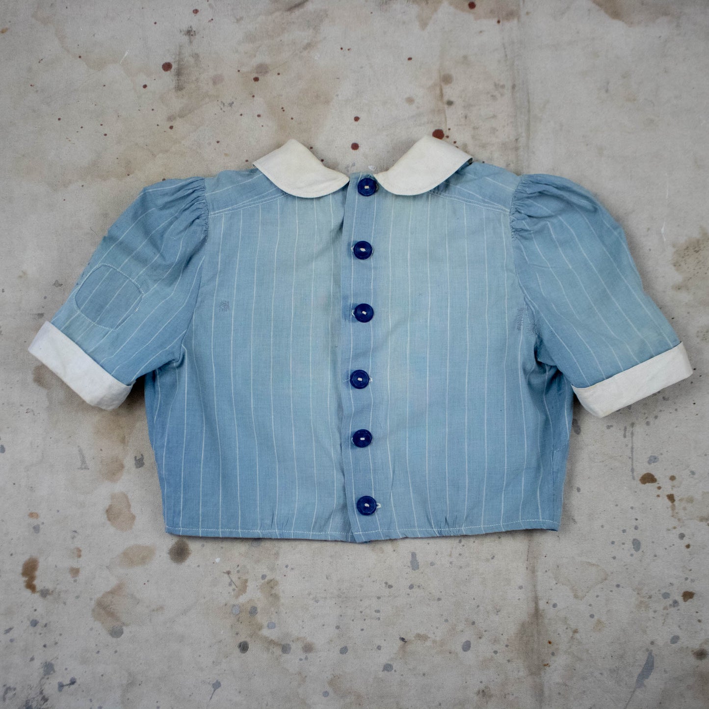 Blue Pinstriped Blouse