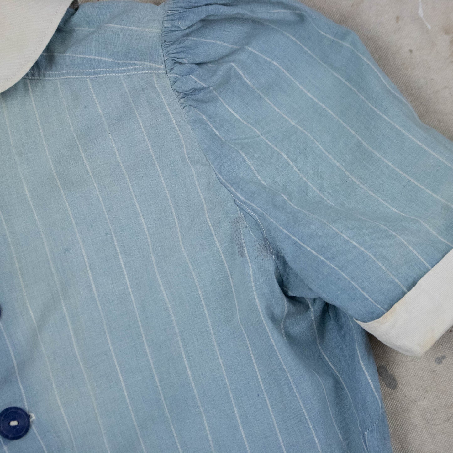 Blue Pinstriped Blouse