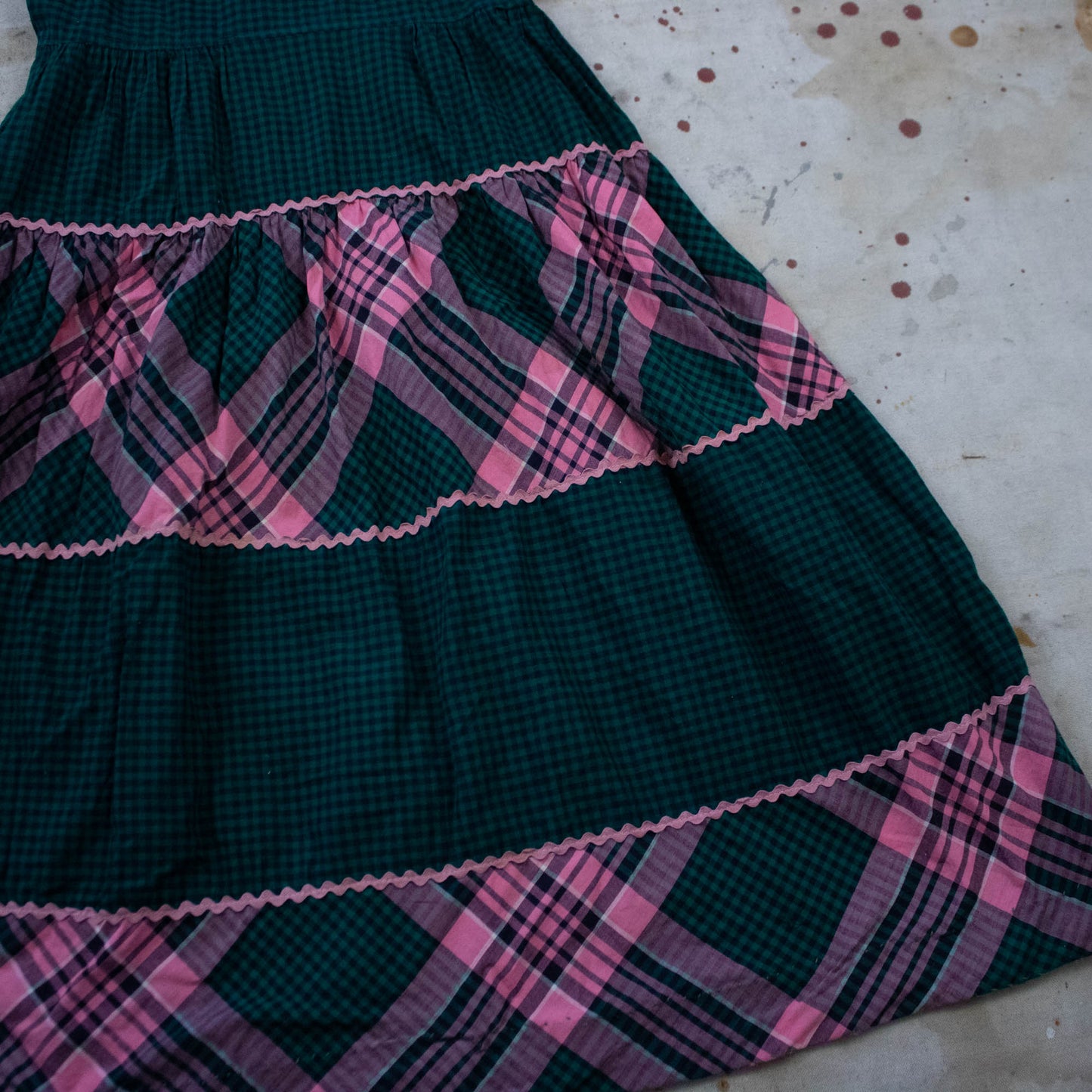 40's Dress w/ Ric-rac