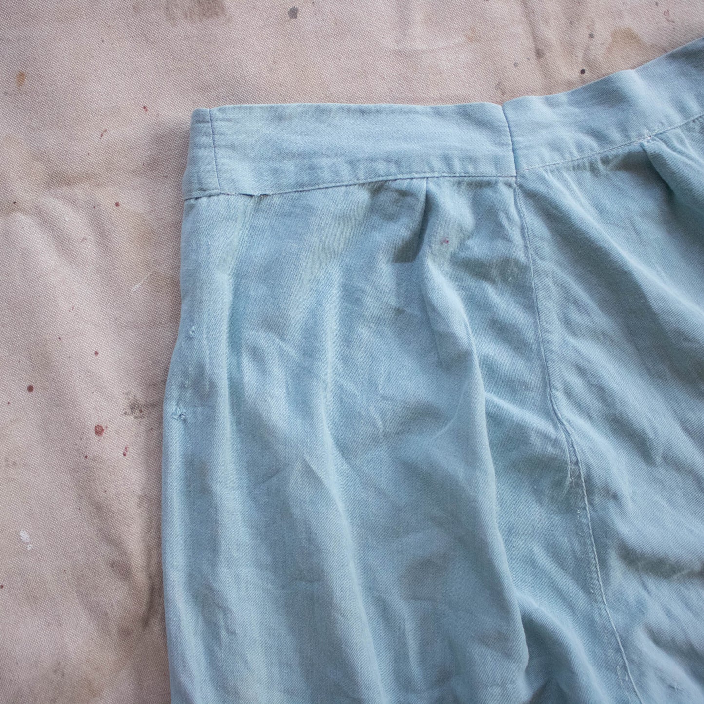 40s Cotton Side Button Pants