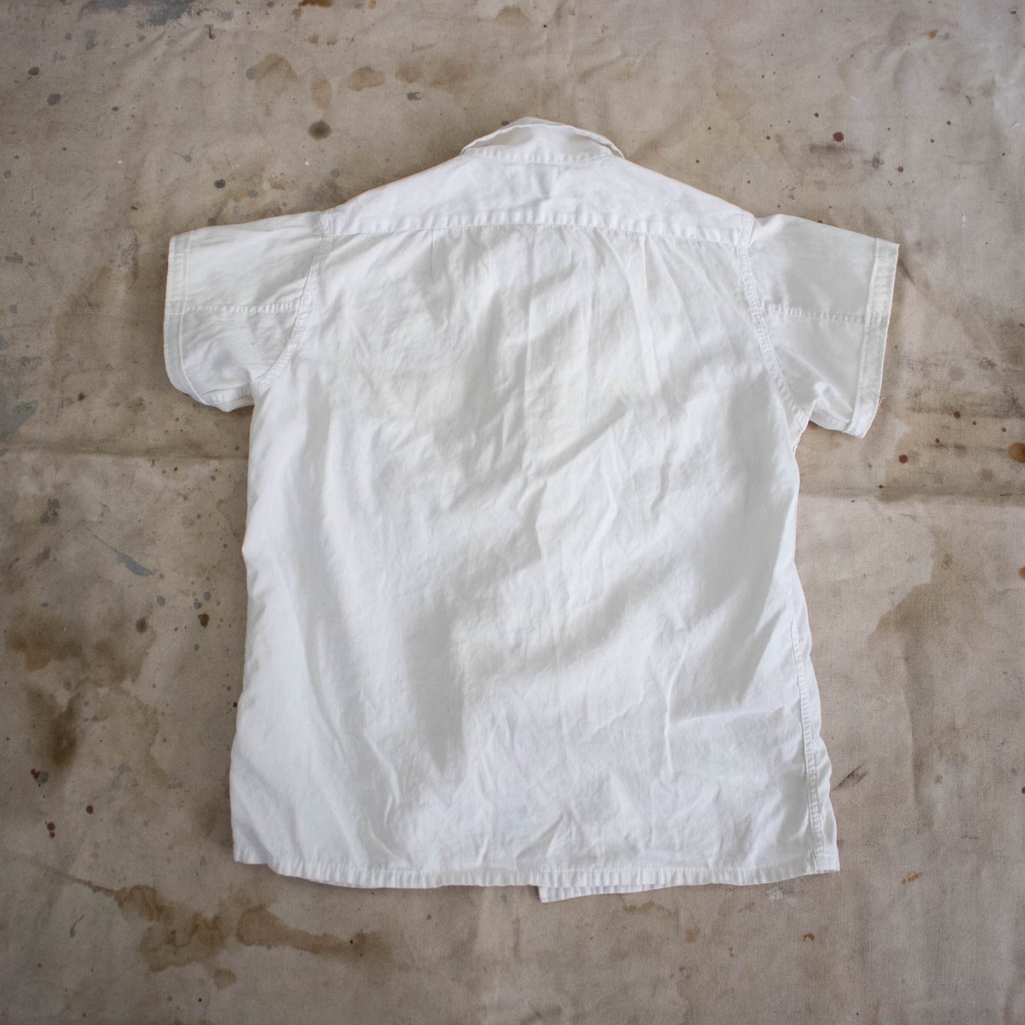 40s Blouse w/ Exaggerated Dagger Collar