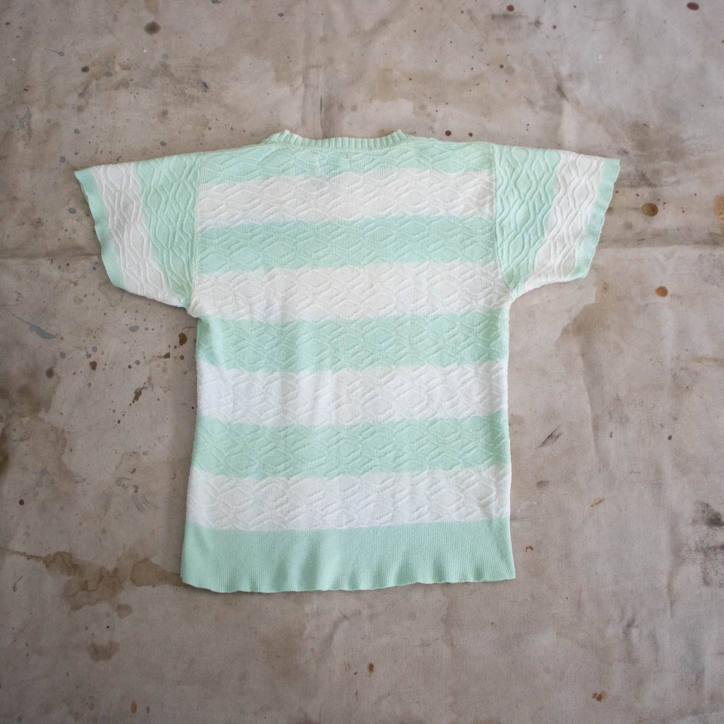 40s Seafoam Green Basque Knit