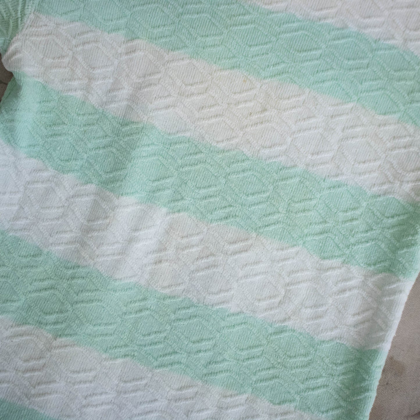 40s Seafoam Green Basque Knit