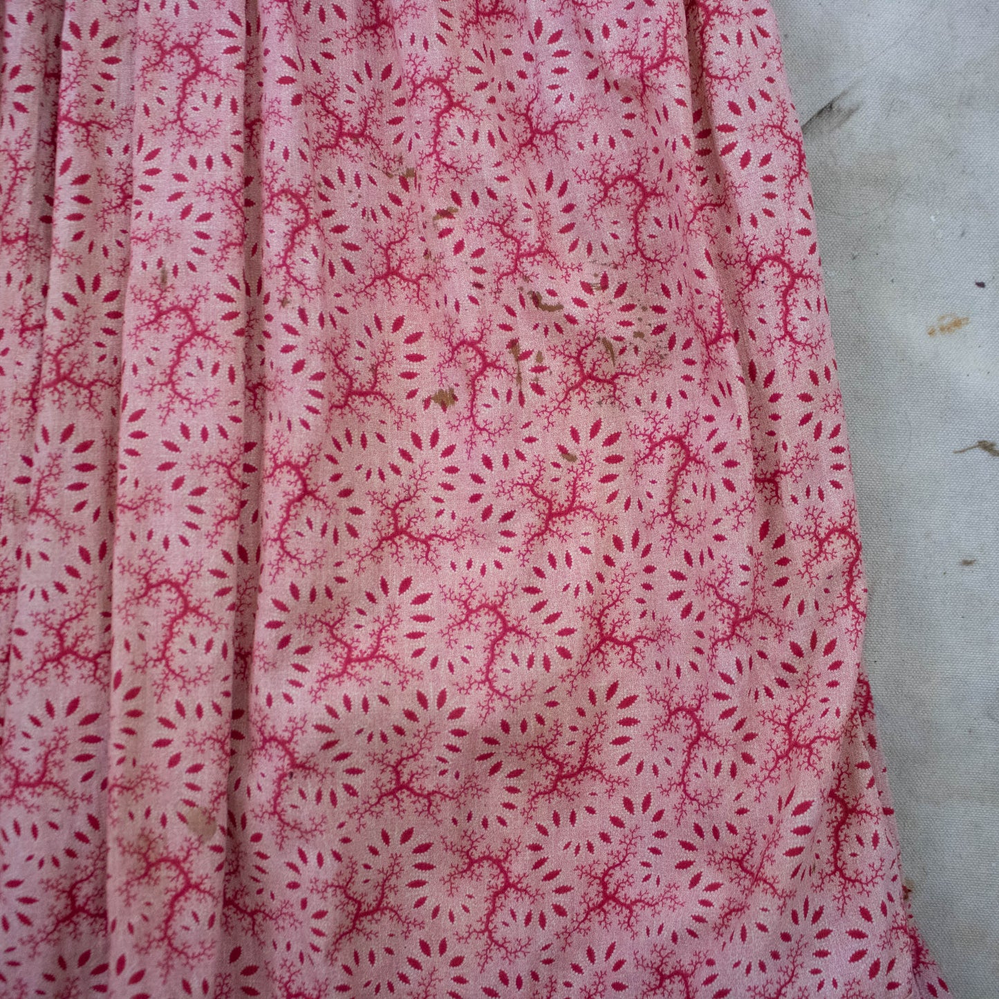 Antique Pink Calico Dress
