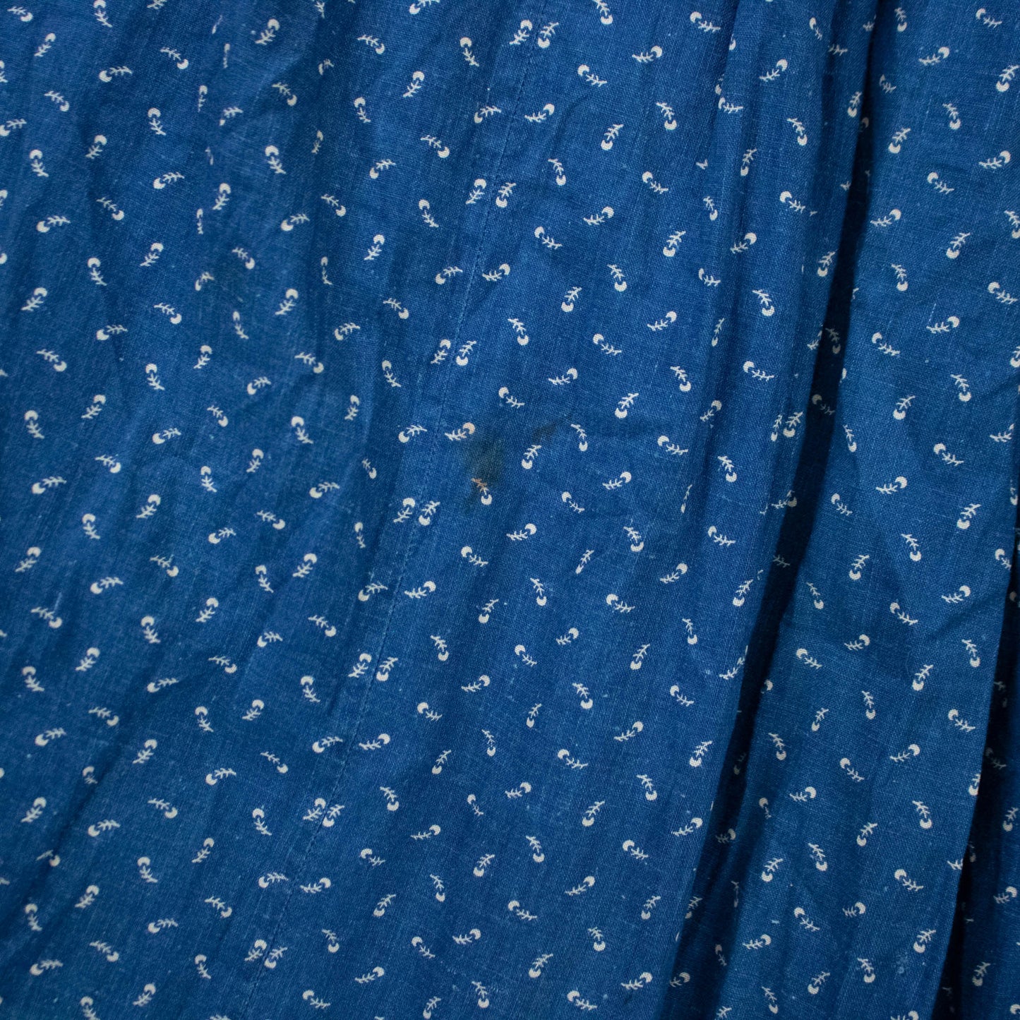 Antique Indigo Calico Dress