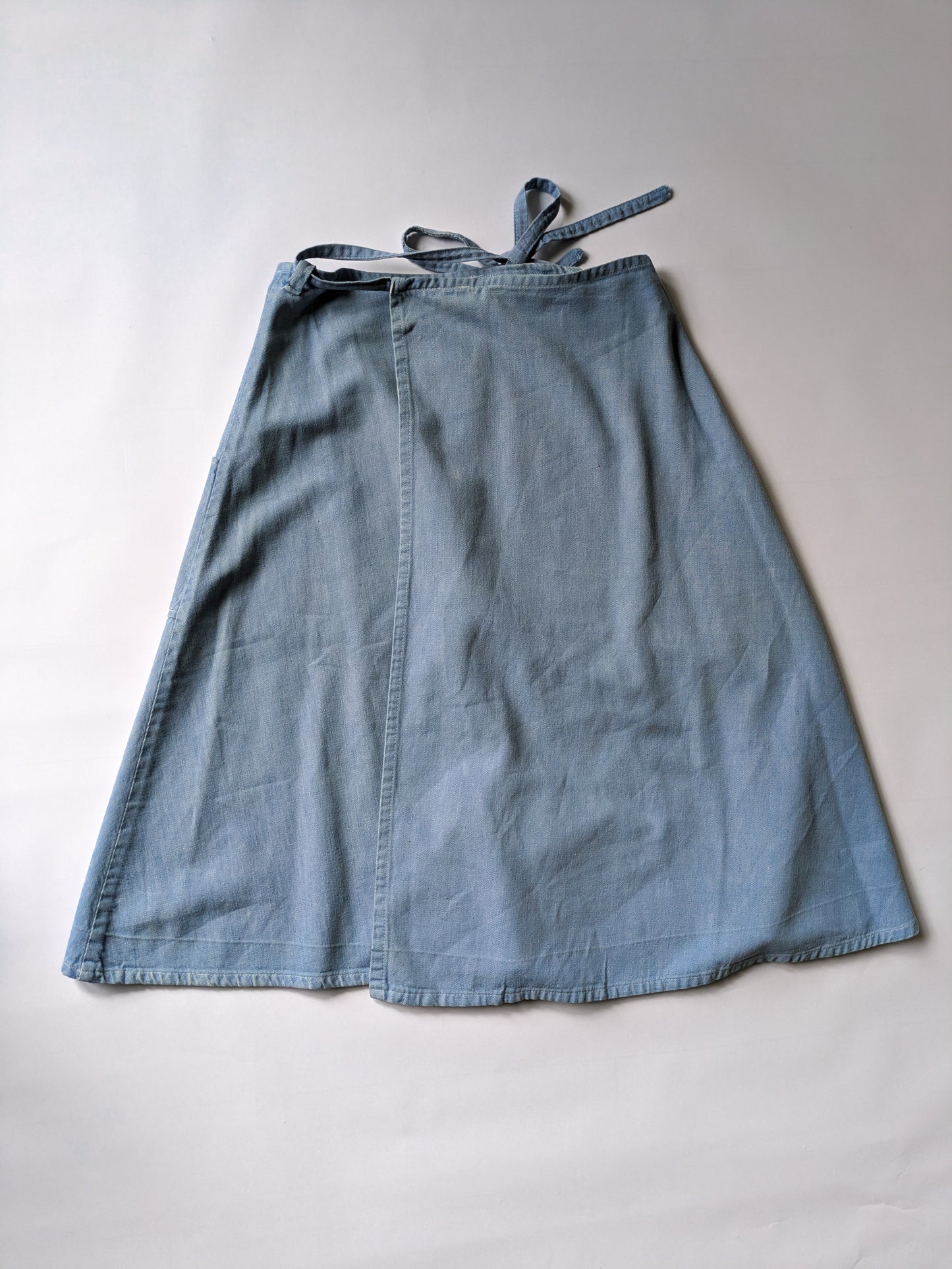50s Chambray Wrap Skirt