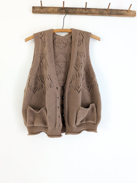 Loose Knit Sweater Vest