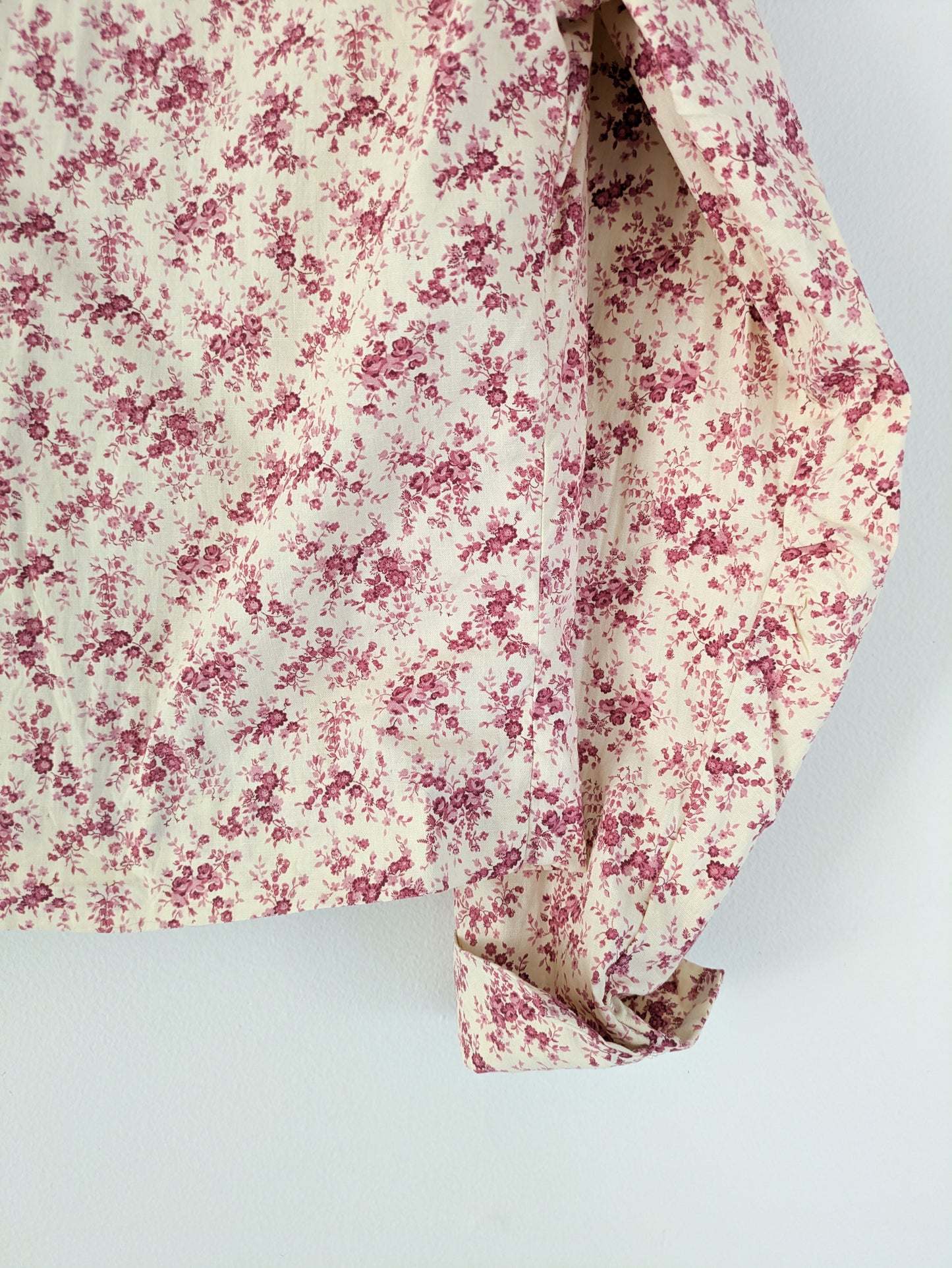 70s does 20s Floral Blouse
