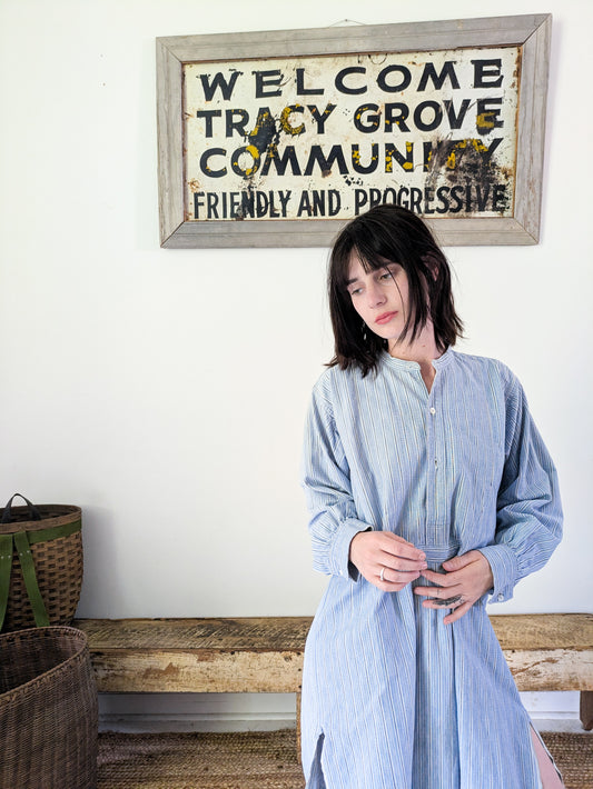 1900s French Shirt Dress