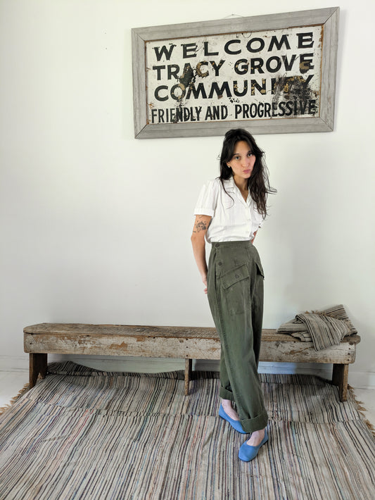40s Women's Military Pants