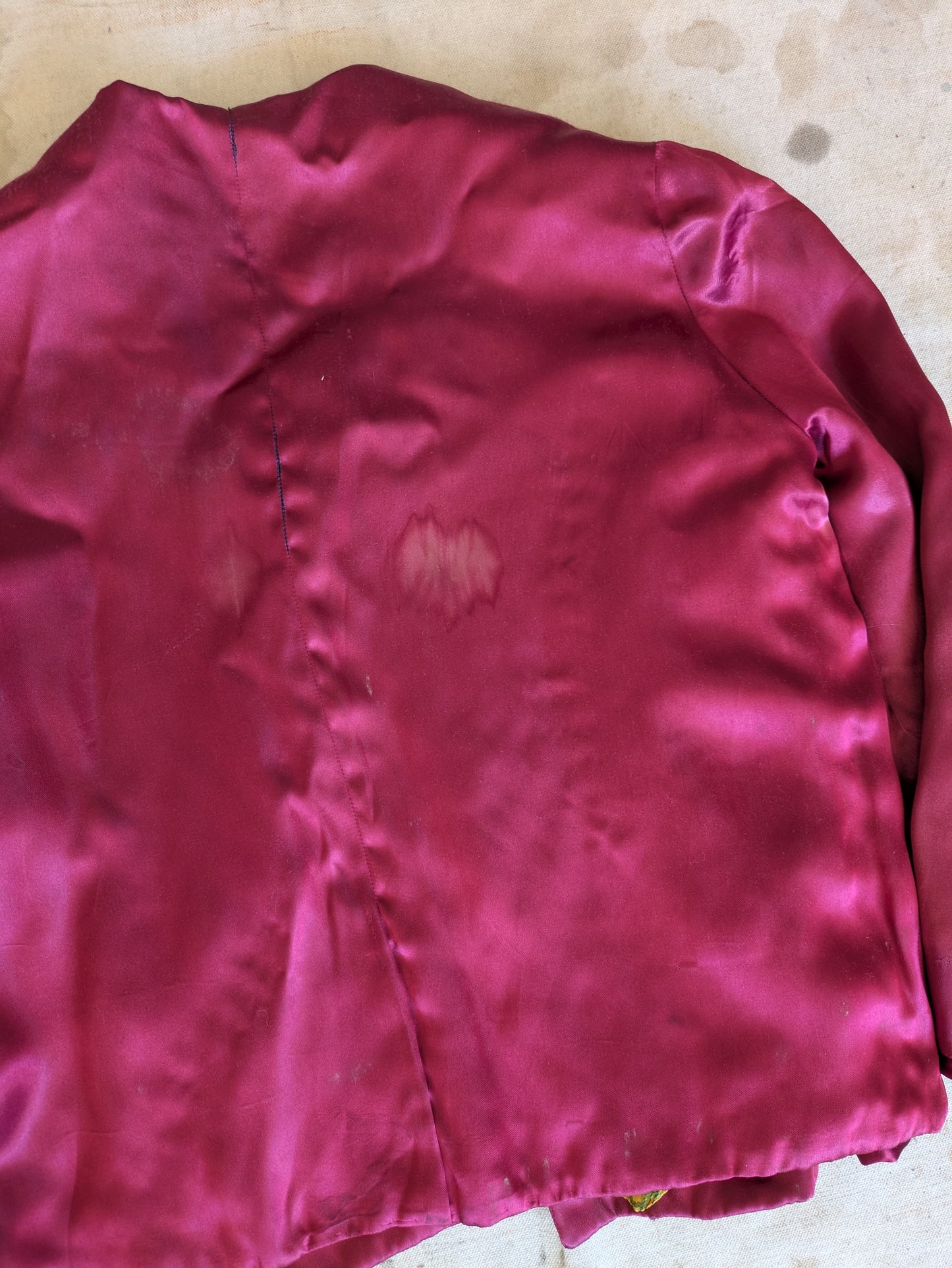 1930s Satin Crazy Quilt Jacket