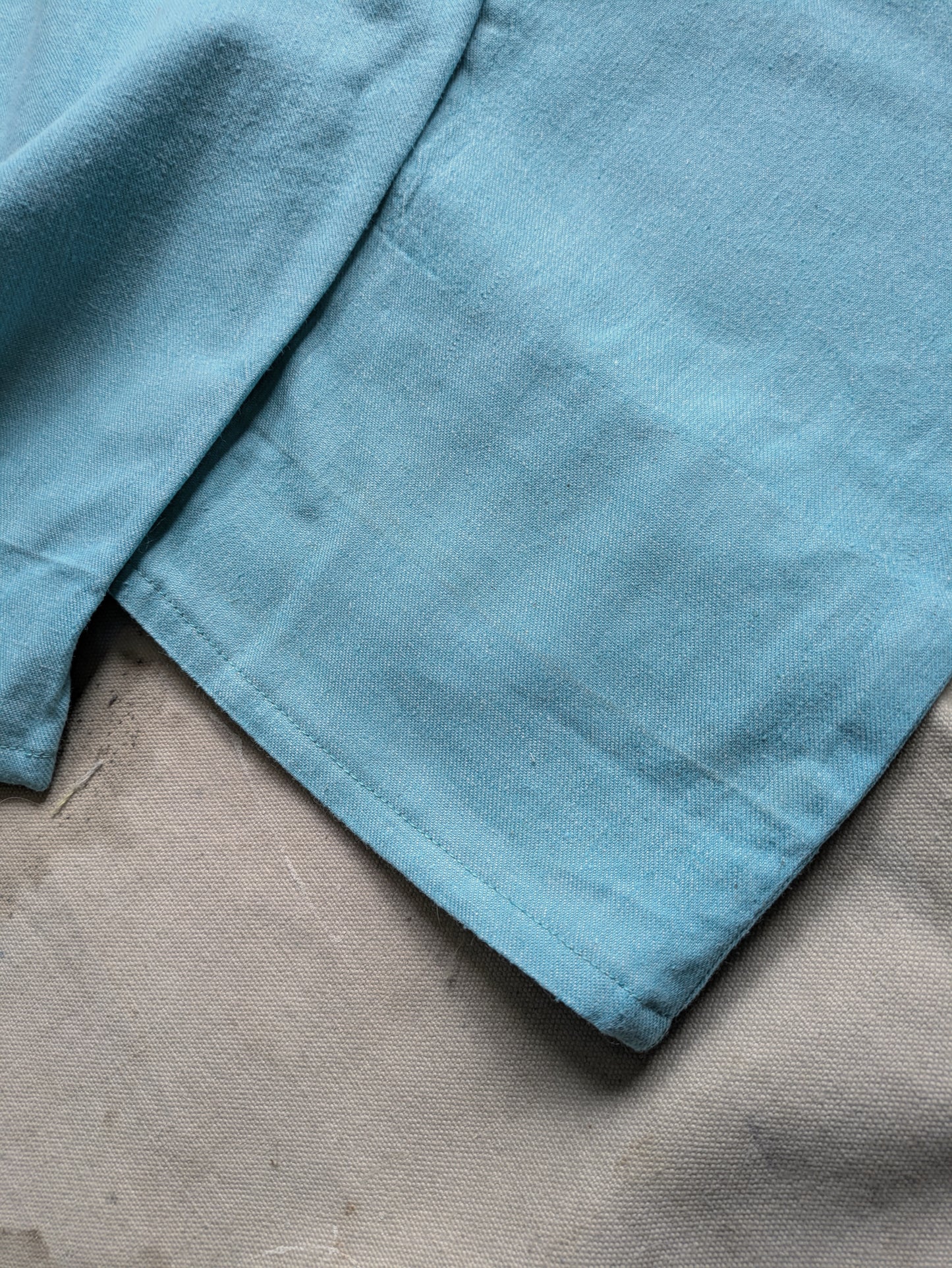 Cotton Twill Side Button Pants