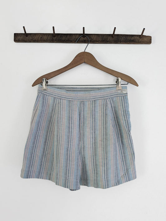 50s Pastel Striped Shorts