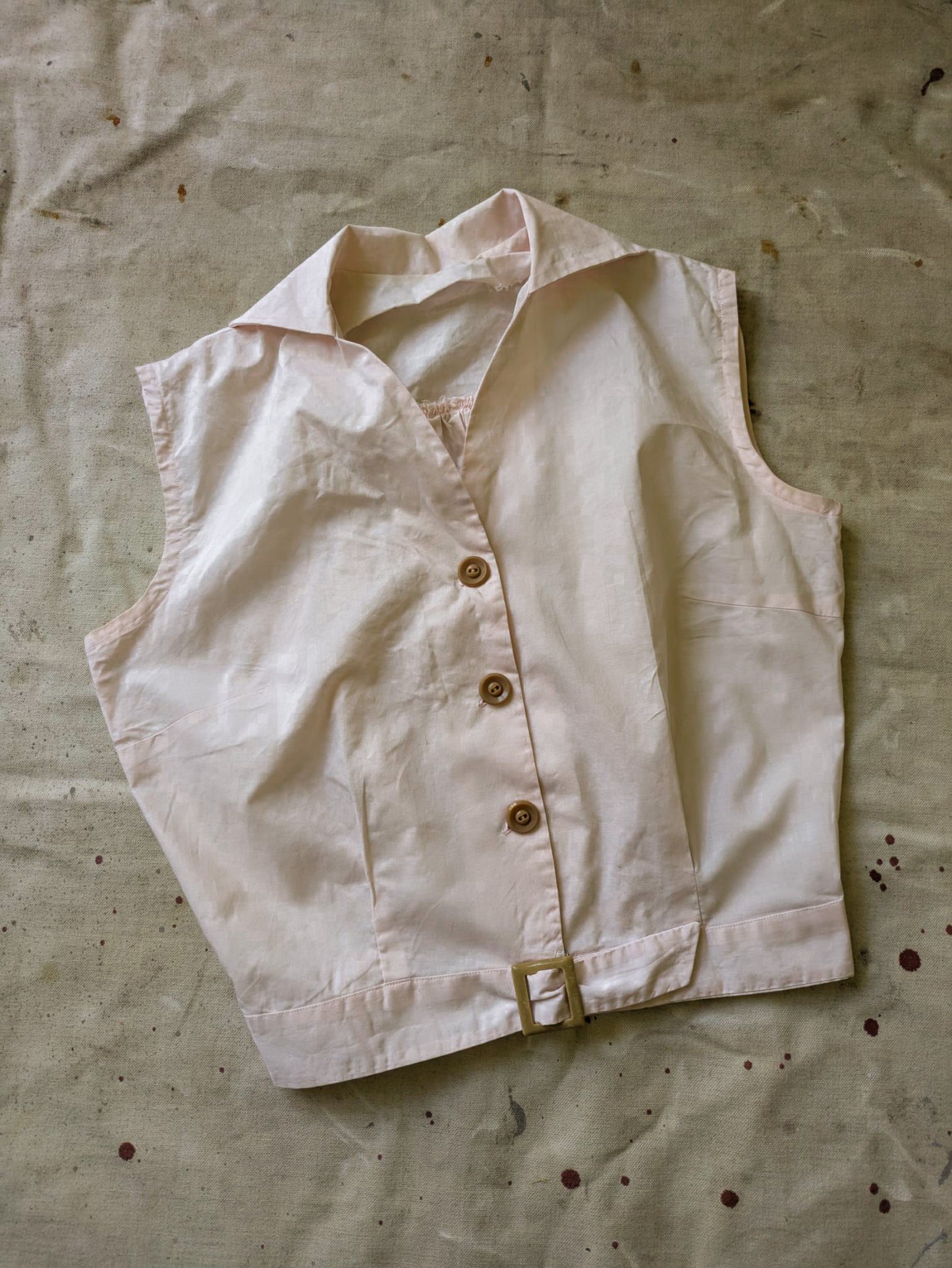 Petal Pink Buckled Blouse