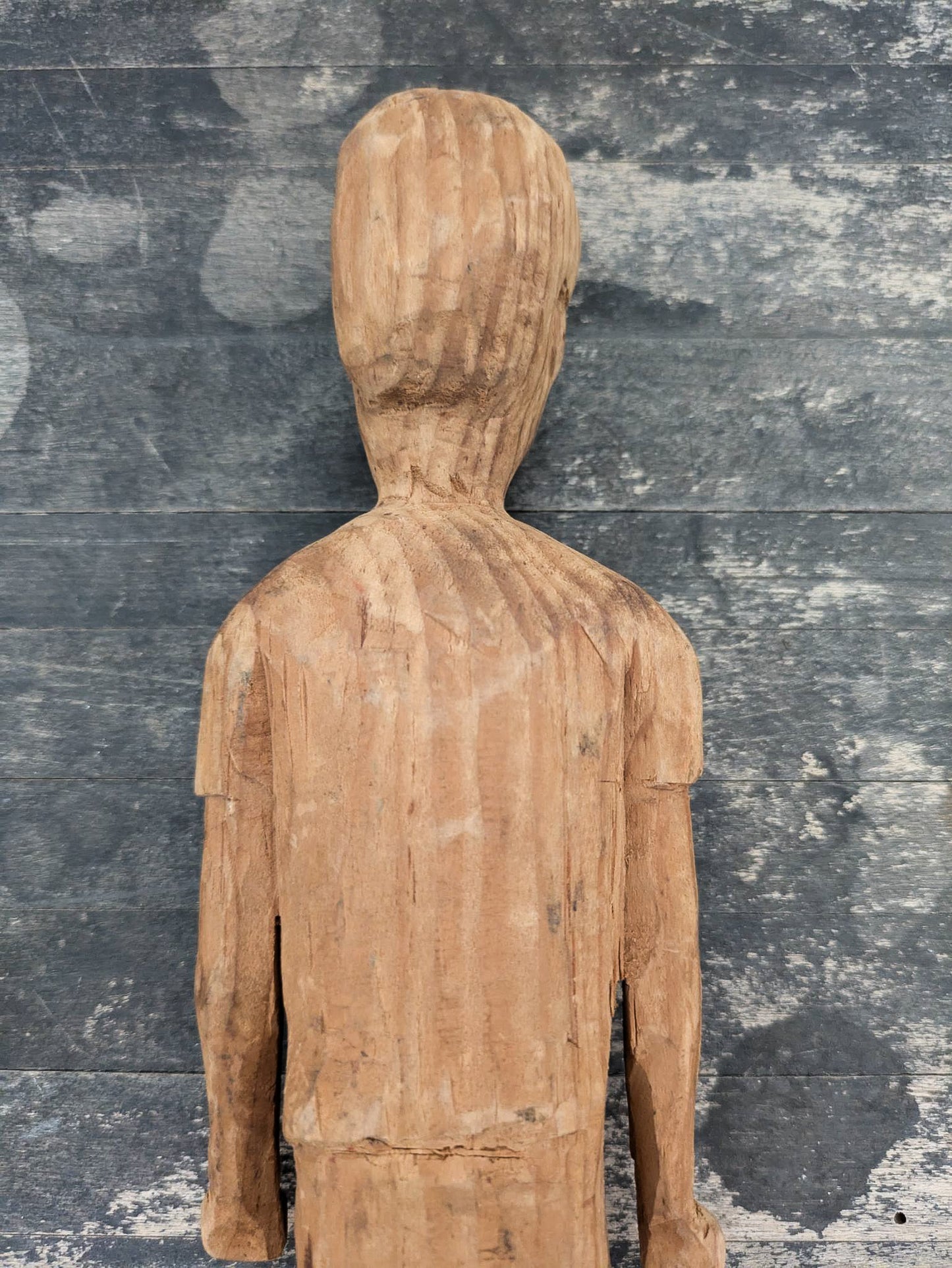 Hand Carved Folk Art Man