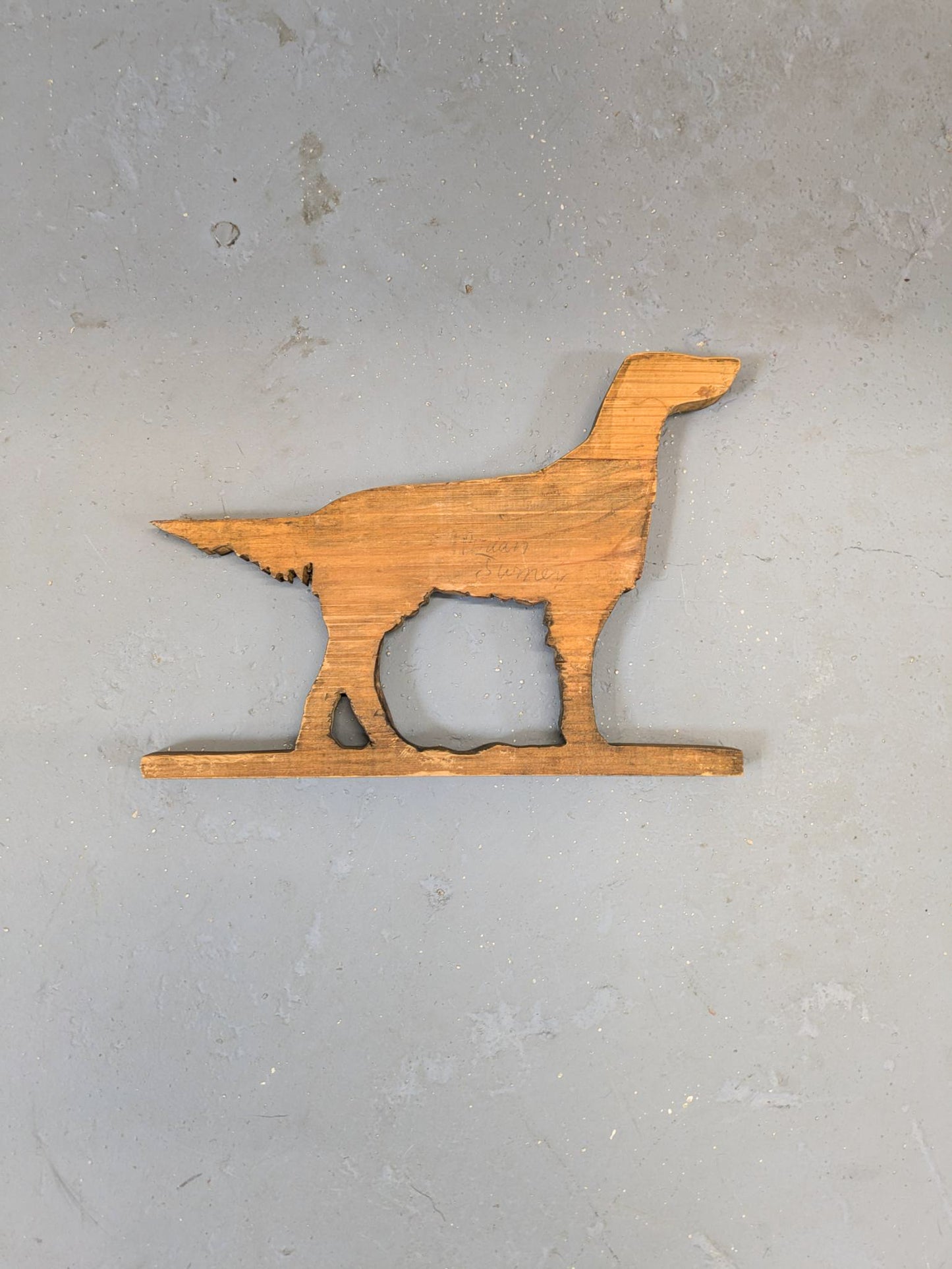 Carved Wooden Dog