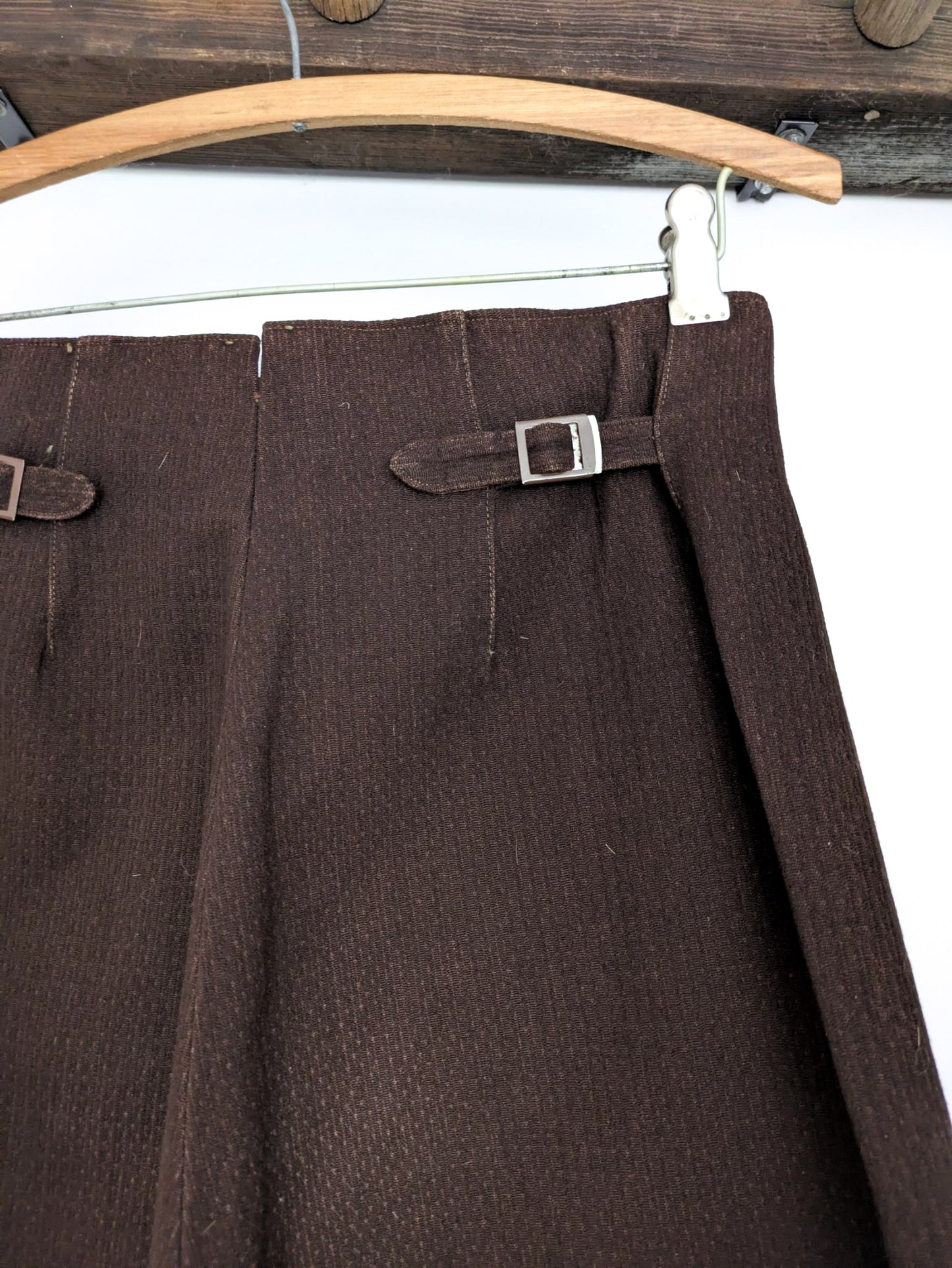 30s Chocolate Brown Ski Pants