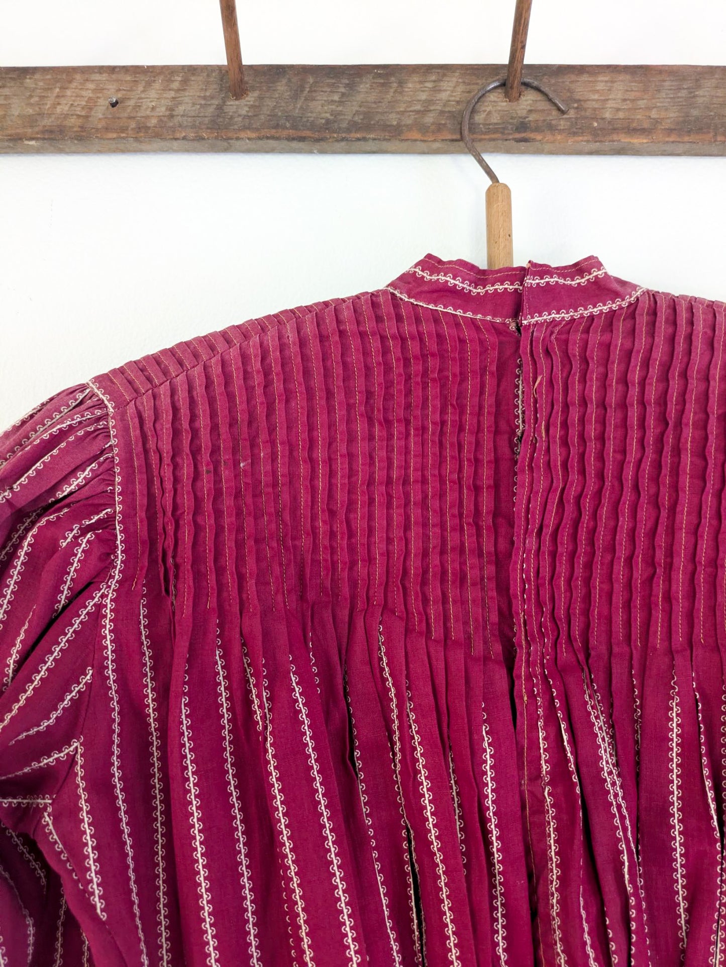 Raspberry Calico Blouse
