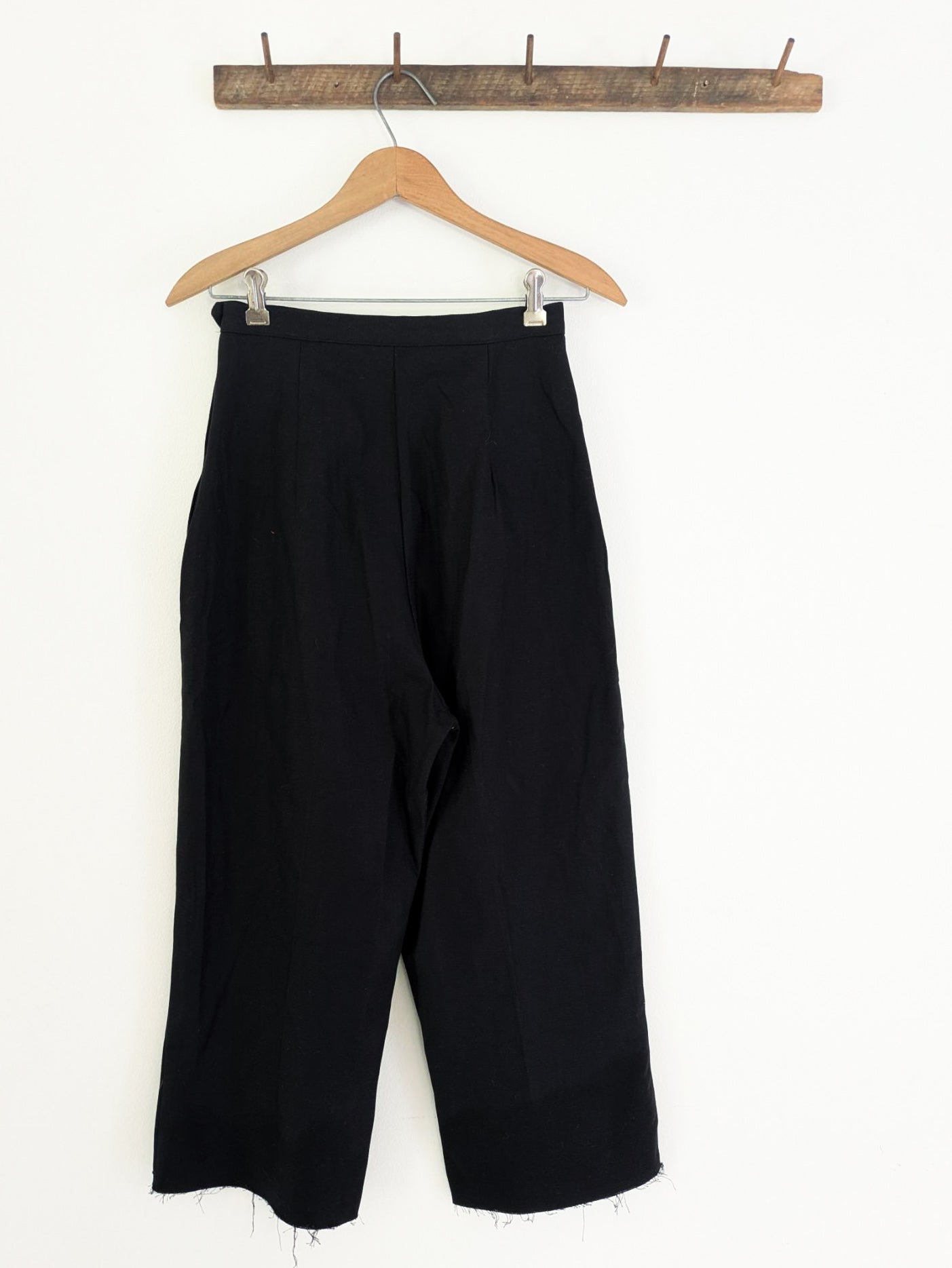 50s Black Pants w/ Raw Hem