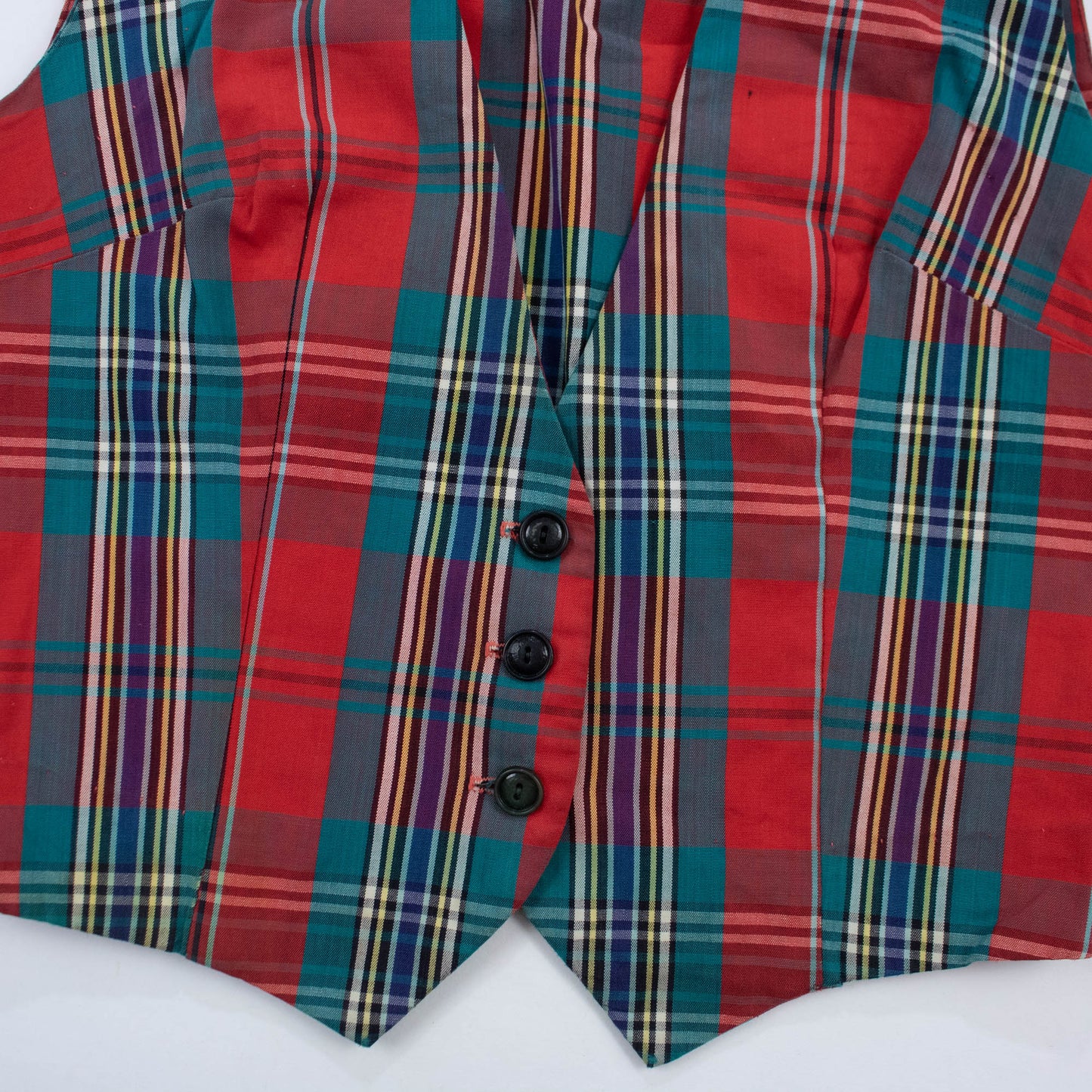 50s Plaid Vest