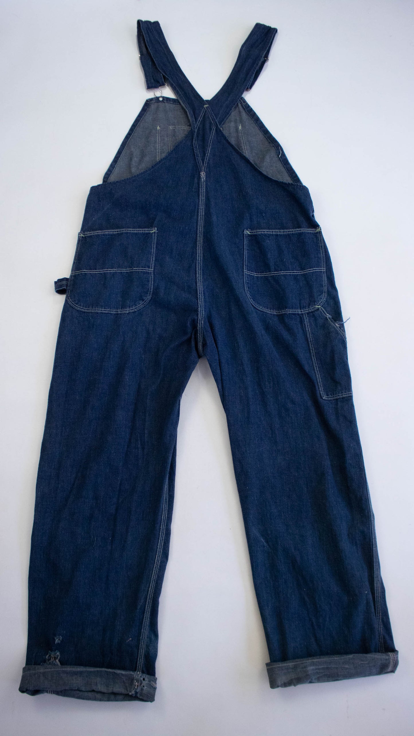 40's Unbranded Dark Indigo Overalls