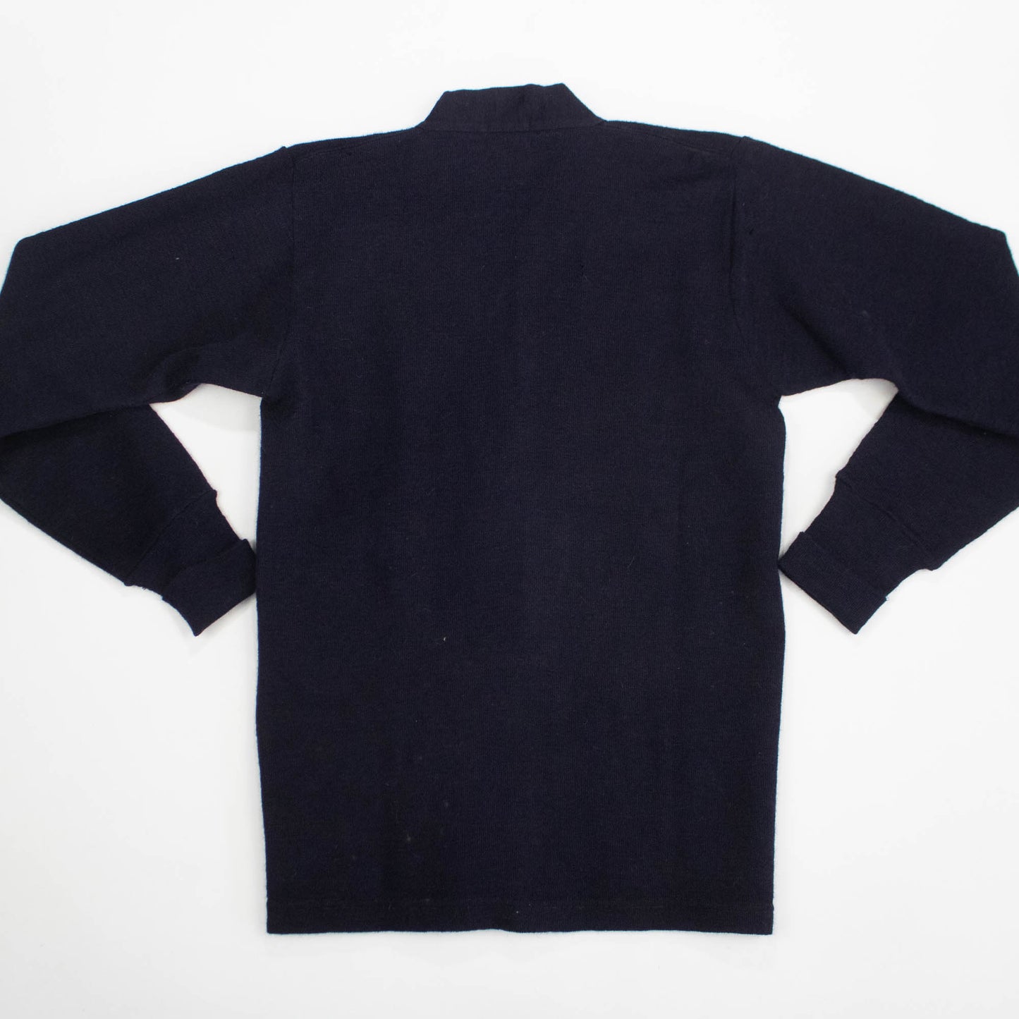 Deadstock 40s Navy Blue Wool Cardigan