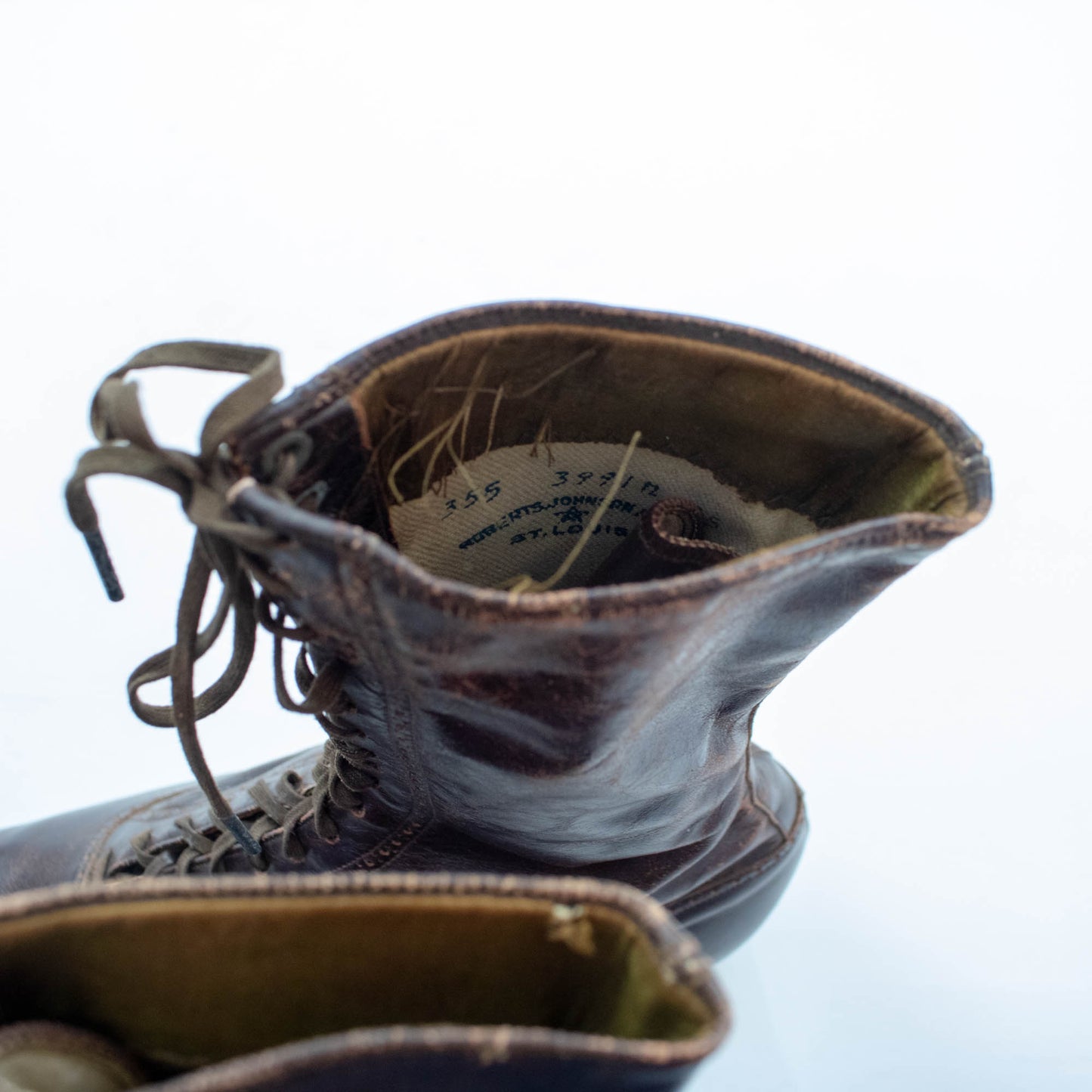 Sz 6 6.5 Victorian Leather Boots