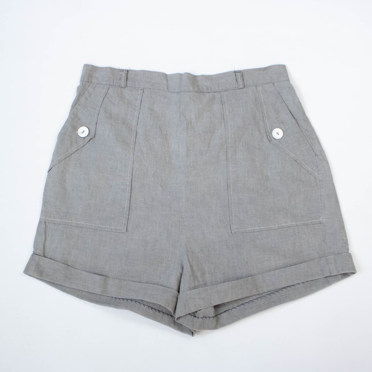 40s/50's Gray Chambray Shorts