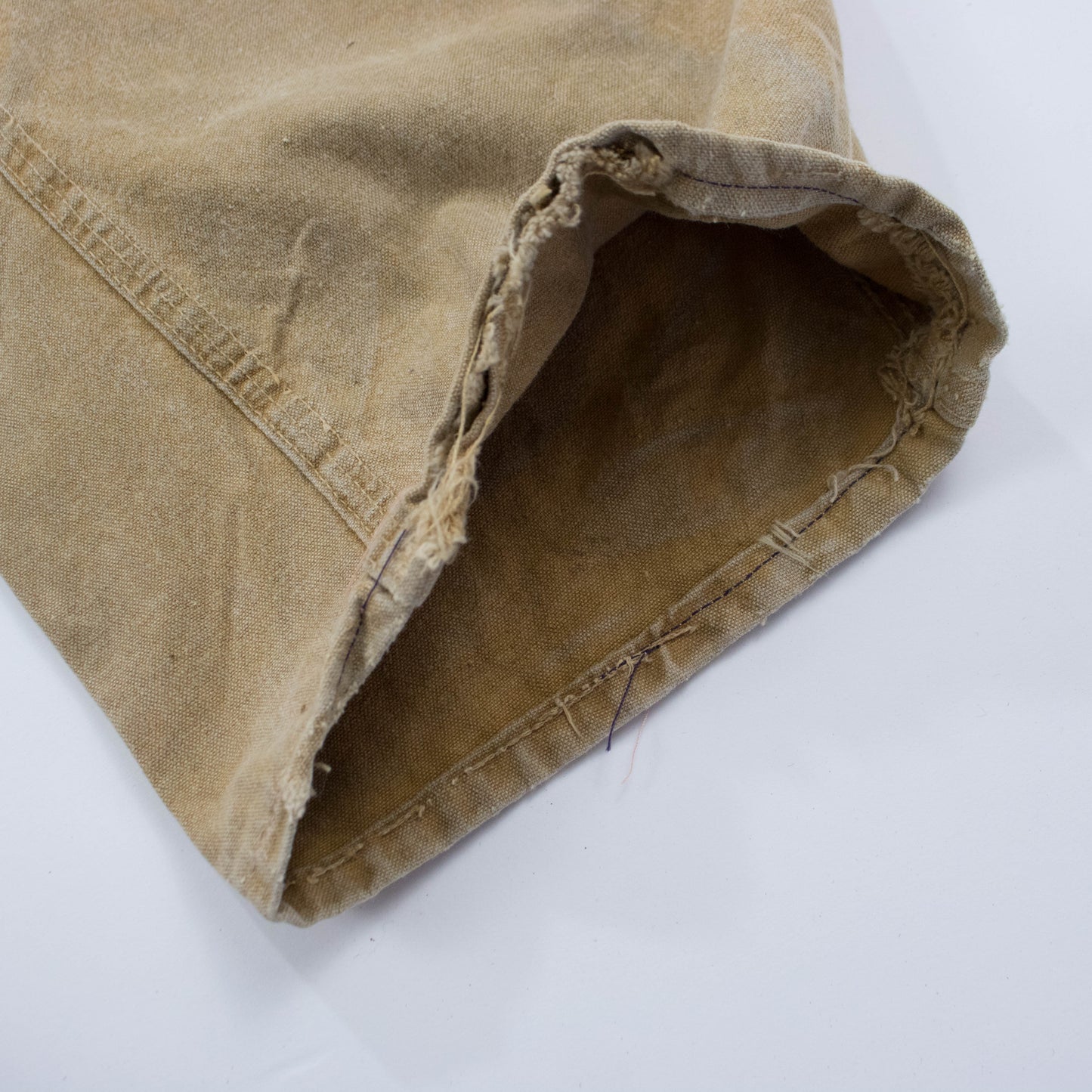 70s Sz 34 Waist Tan Canvas Double Knee Hunting Pants